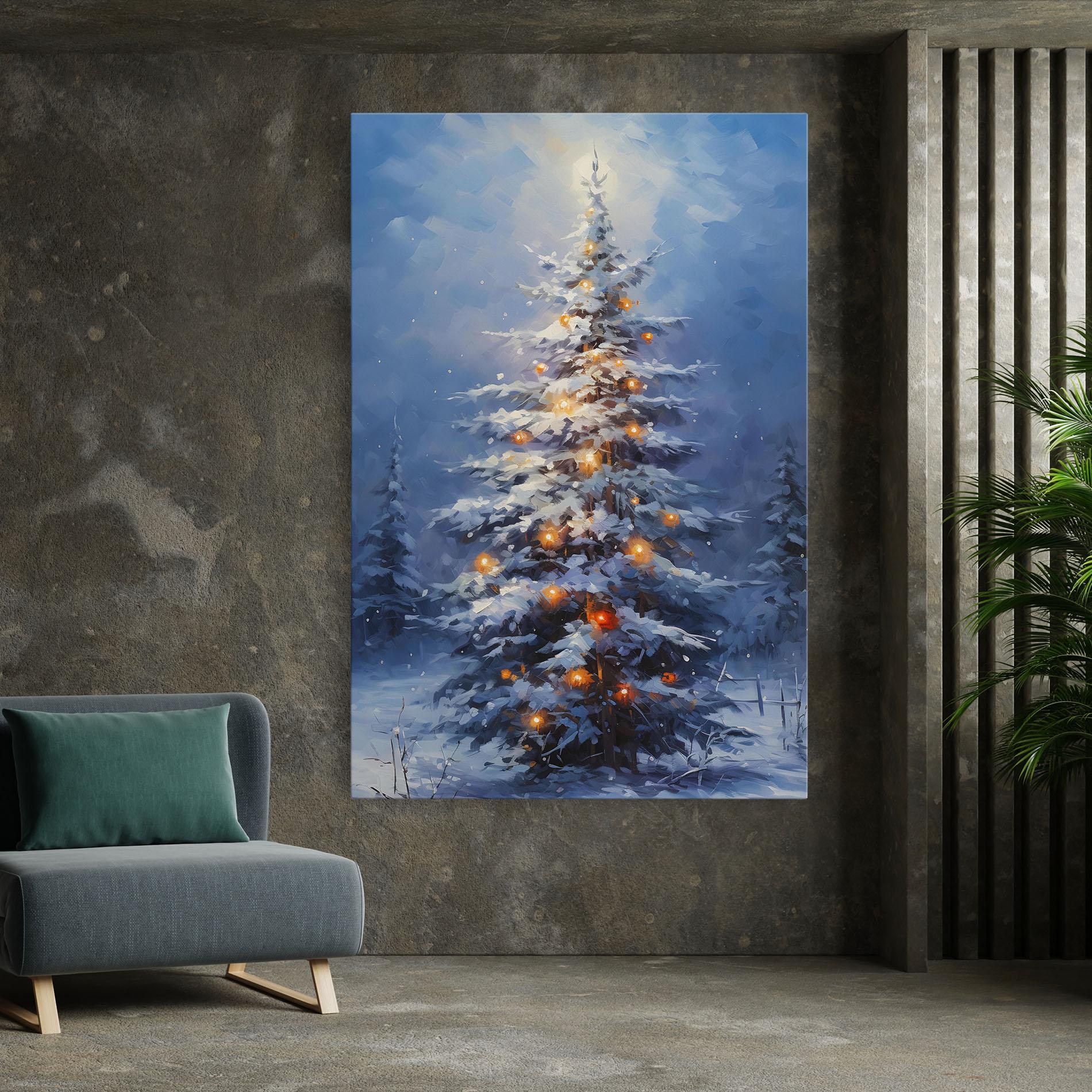 Leinwandbild Tall Slender Tree mockup 7