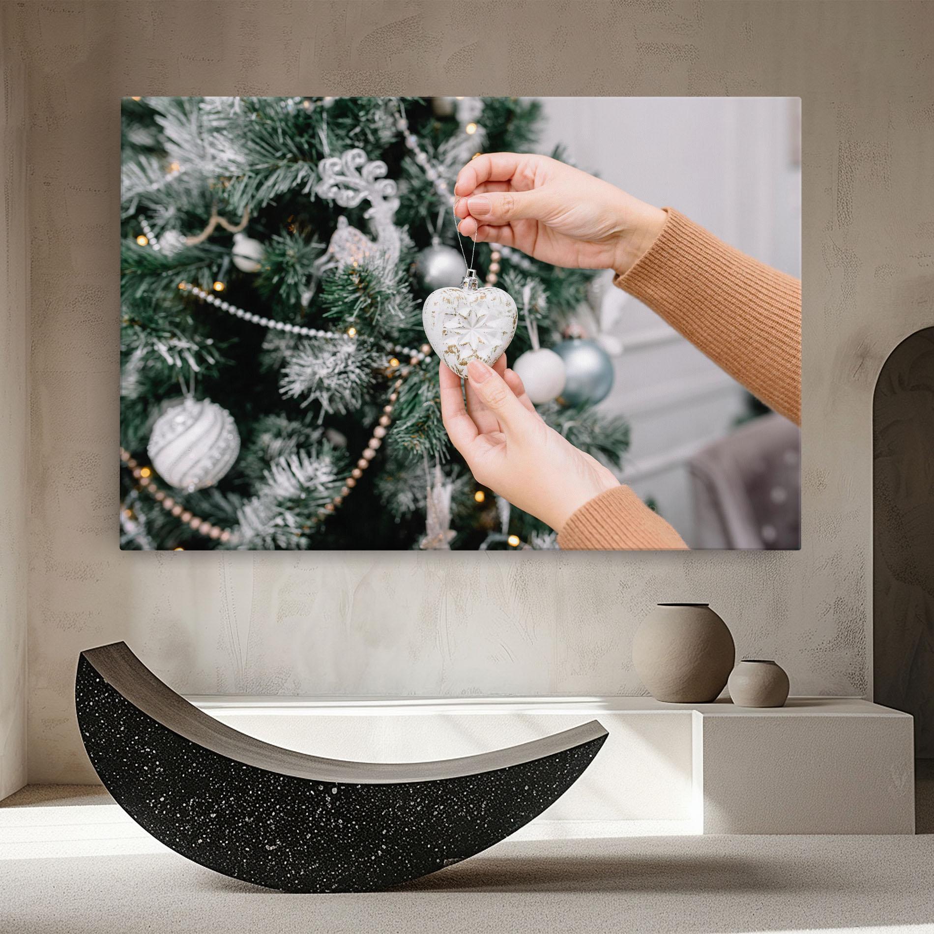 Leinwandbild Christmas Decorations mockup 8