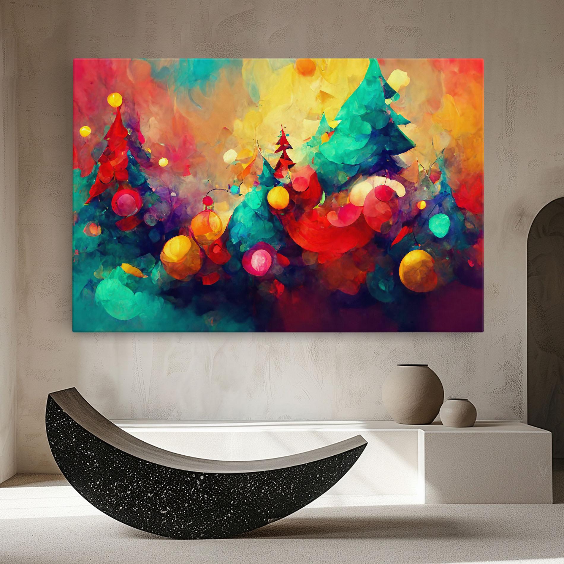 Leinwandbild Colorfull Winter mockup 8