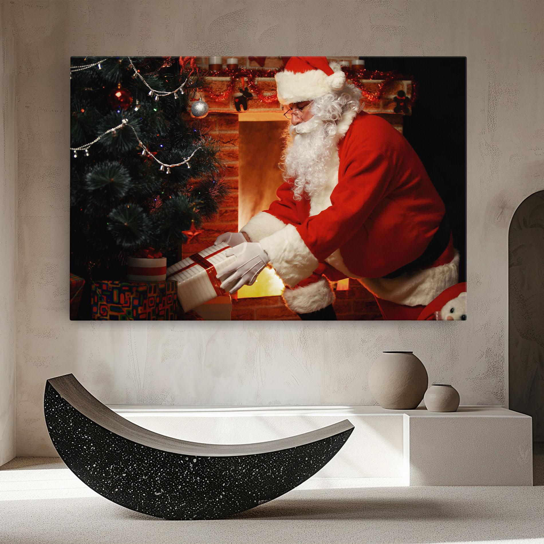 Leinwandbild Santa Brought Gifts mockup 8