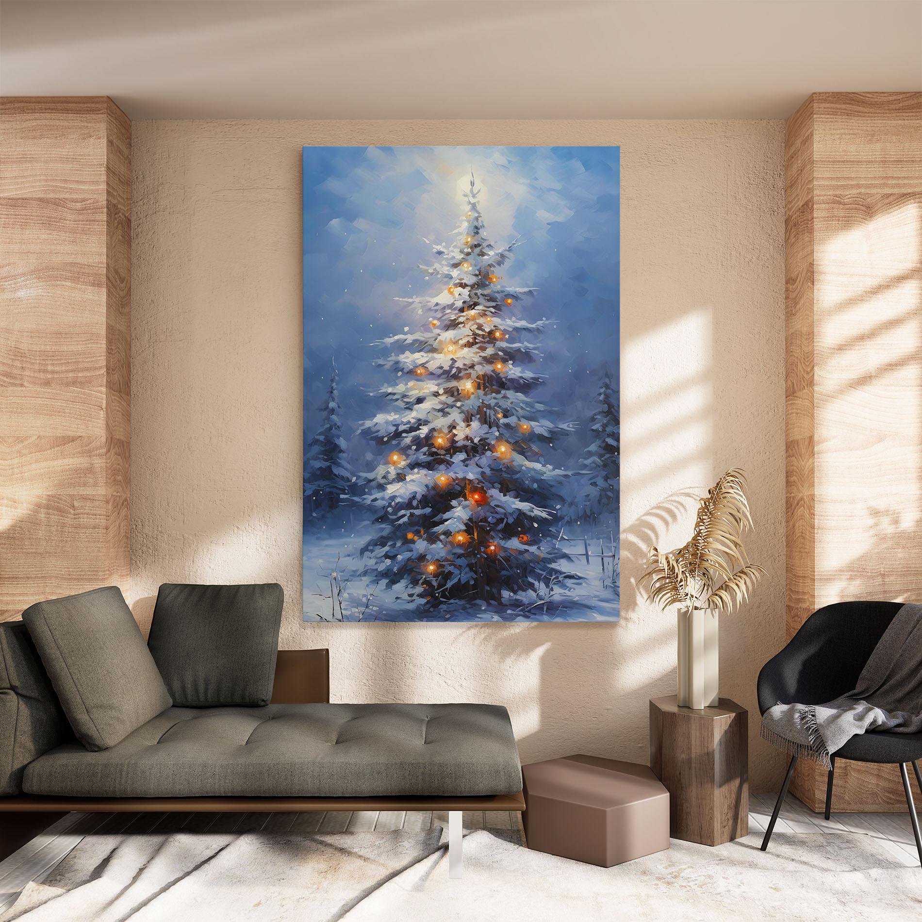 Leinwandbild Tall Slender Tree mockup 8