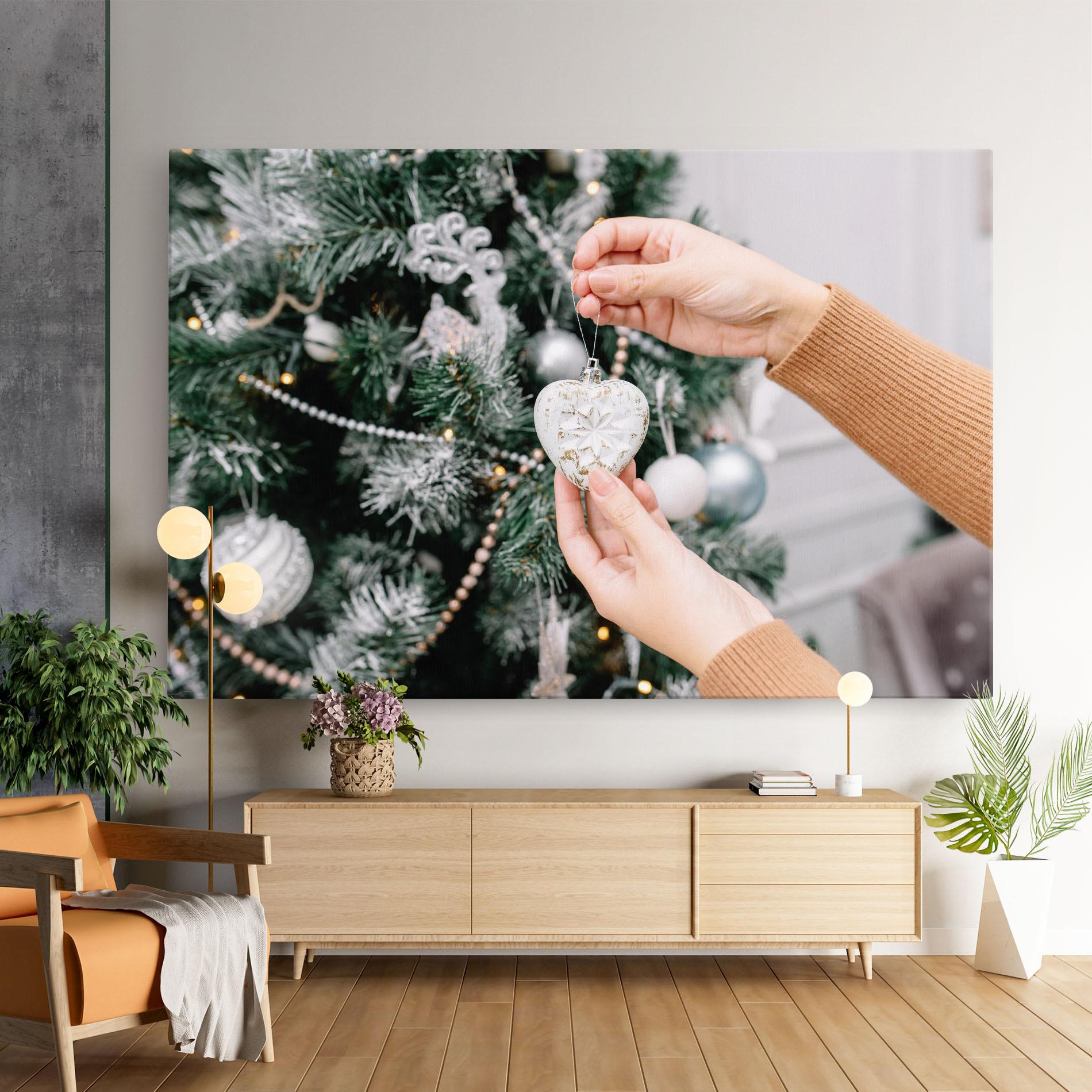 Leinwandbild Christmas Decorations mockup 9