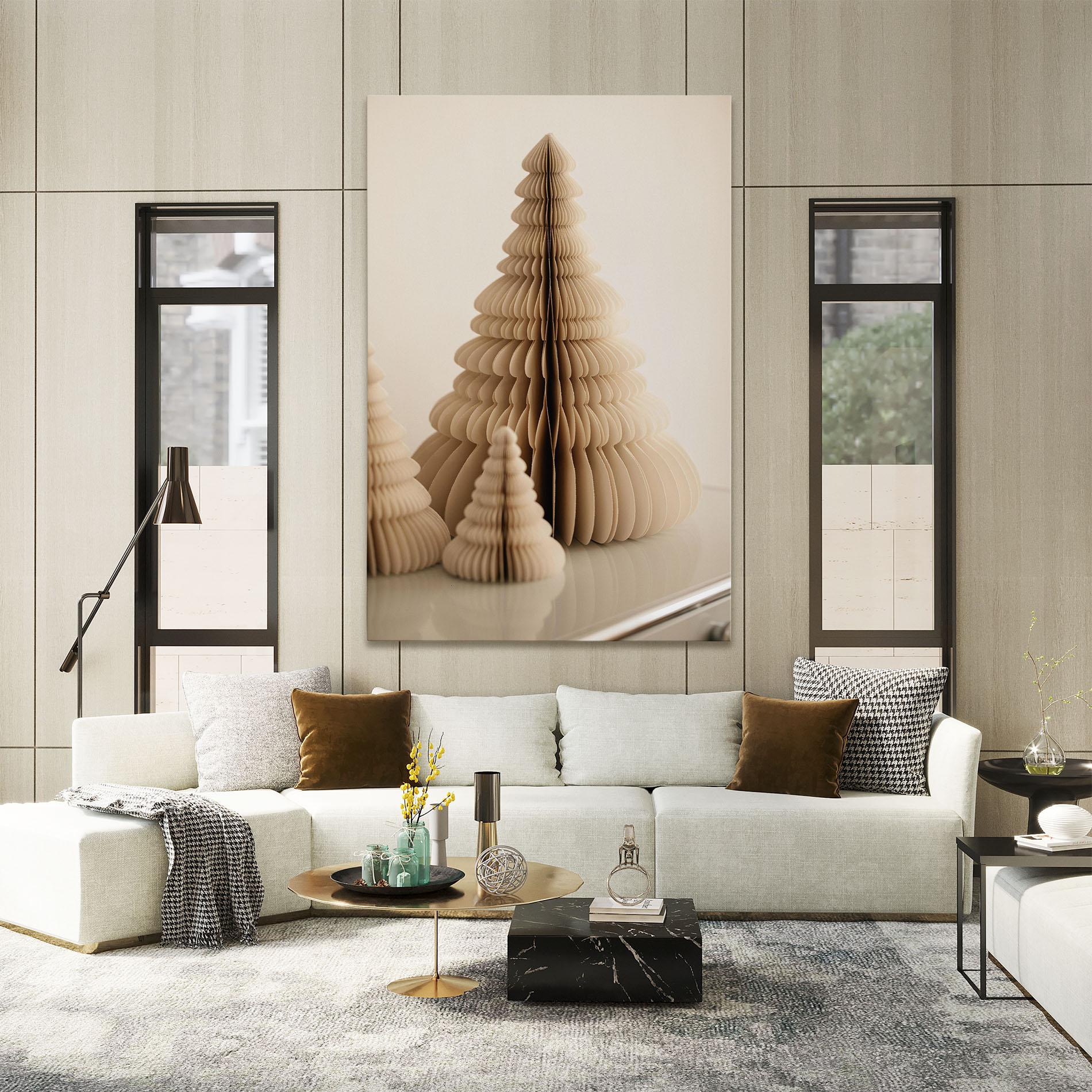 Leinwandbild Paper Tree mockup 2