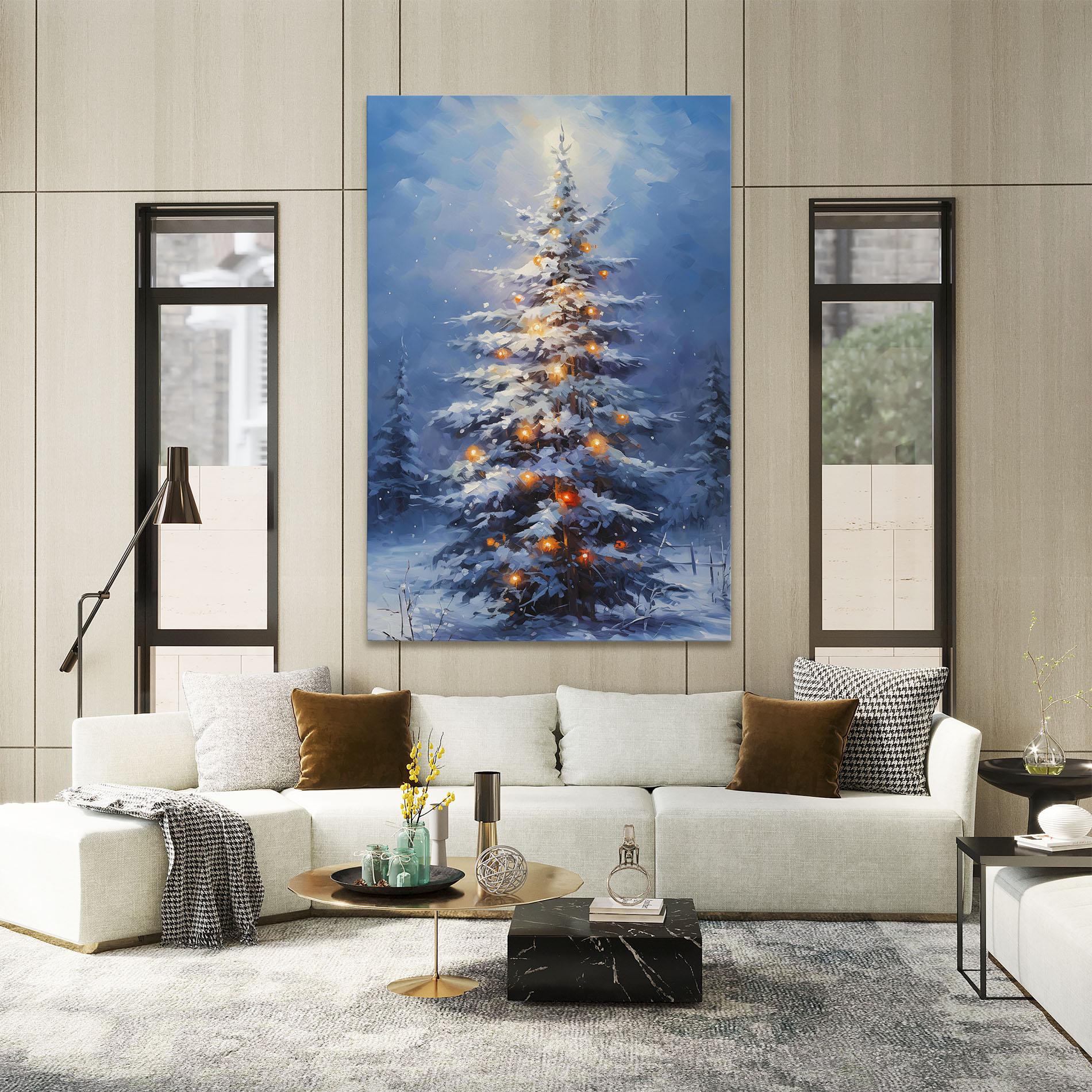 Leinwandbild Tall Slender Tree mockup 2