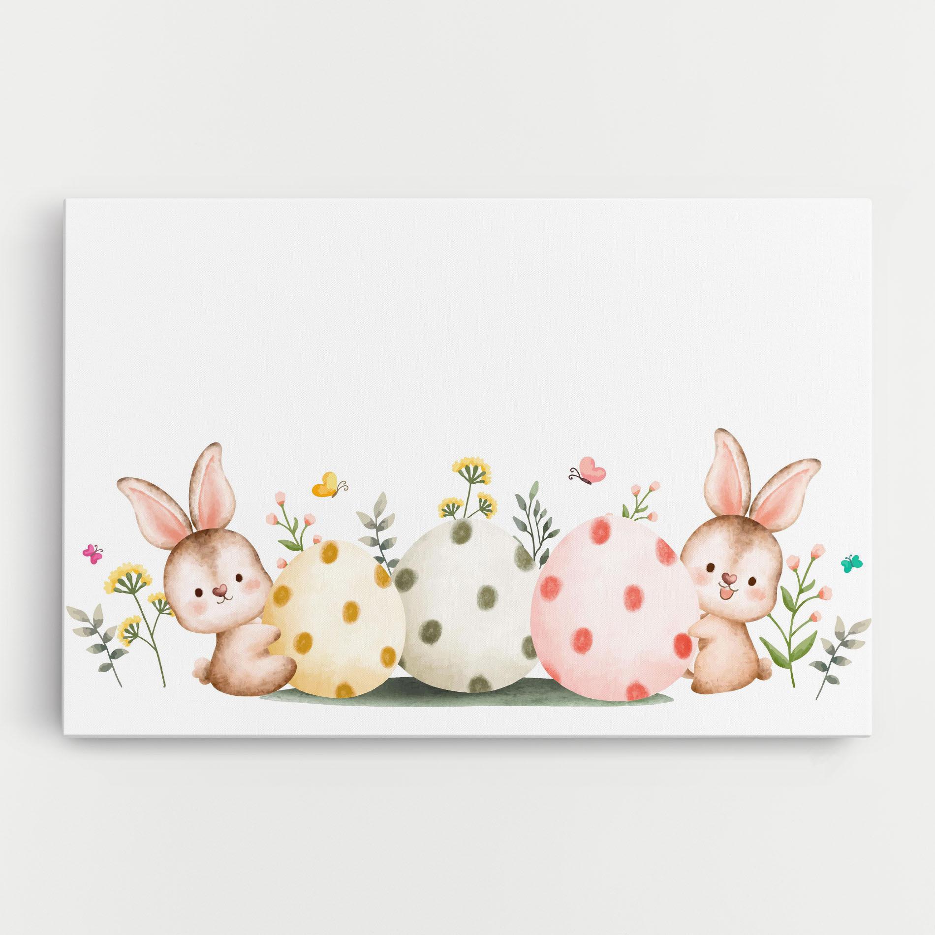 Leinwandbild Butterfly Rabbit mockup 0