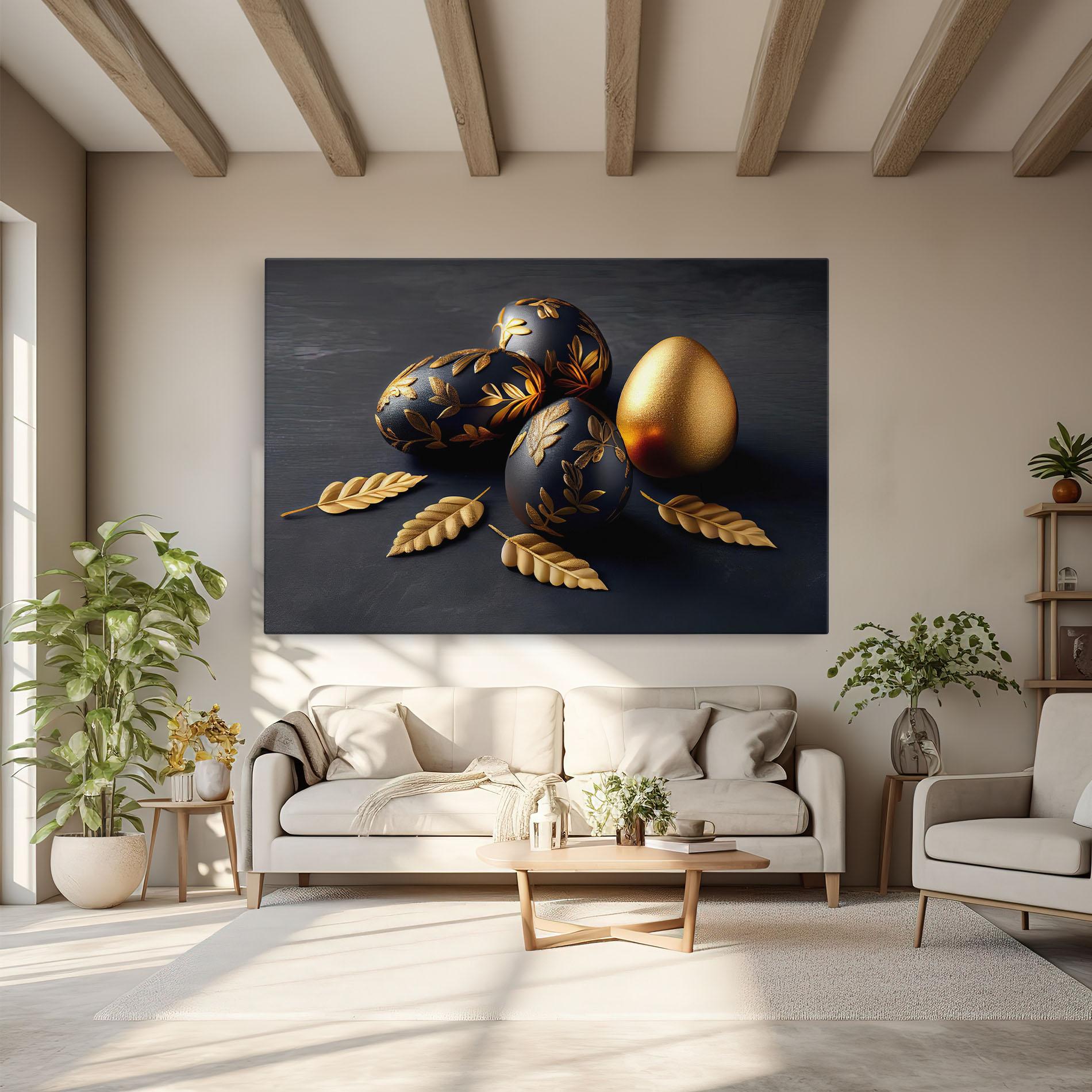 Leinwandbild Black Gold Egs mockup 6