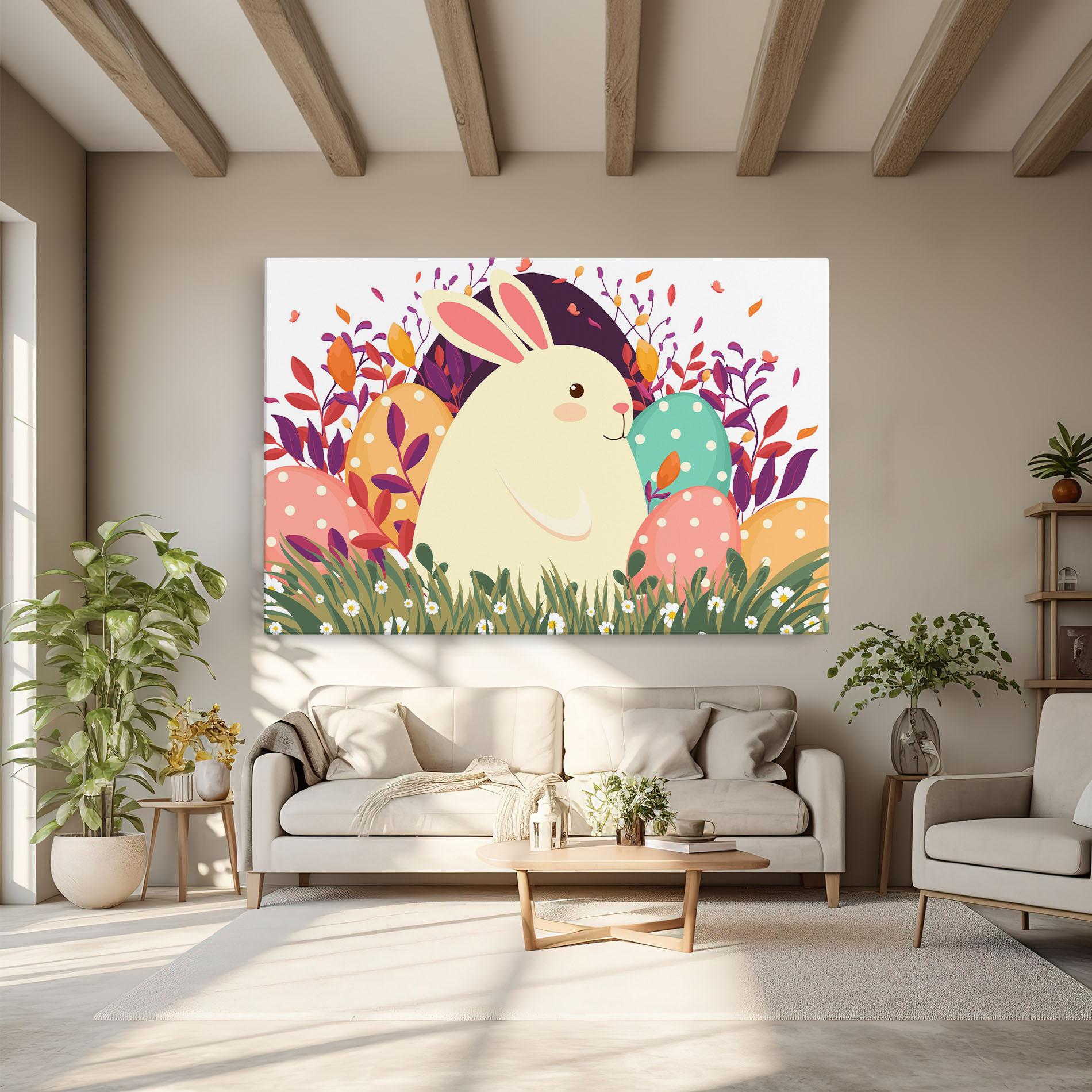Leinwandbild Friendly Bunny mockup 6