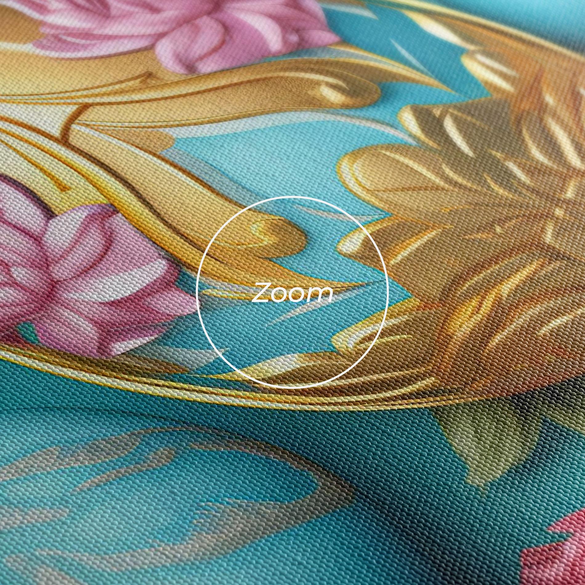 Leinwandbild Blue Pink Easter Egs mockup 3