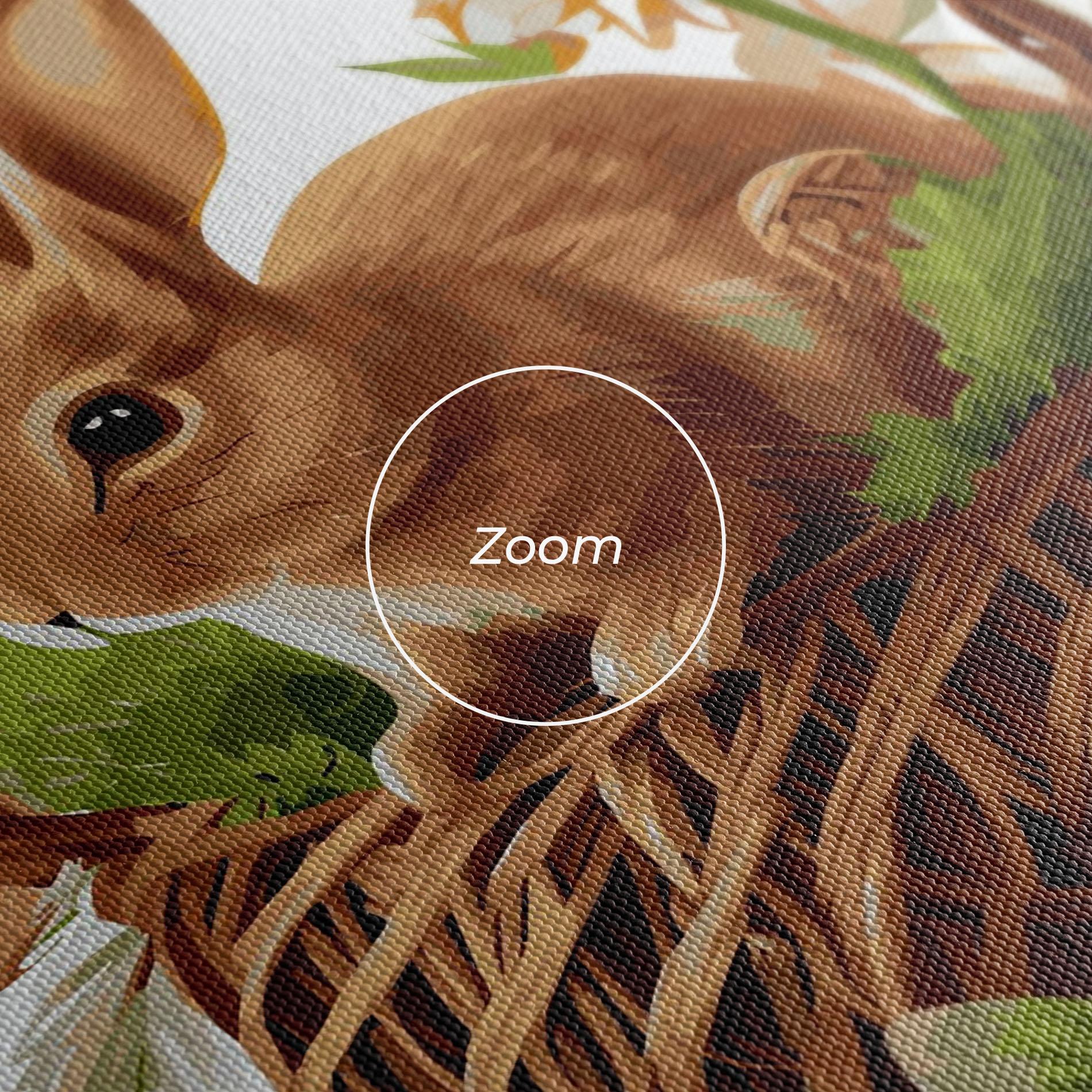 Leinwandbild Bunny In Basket mockup 3