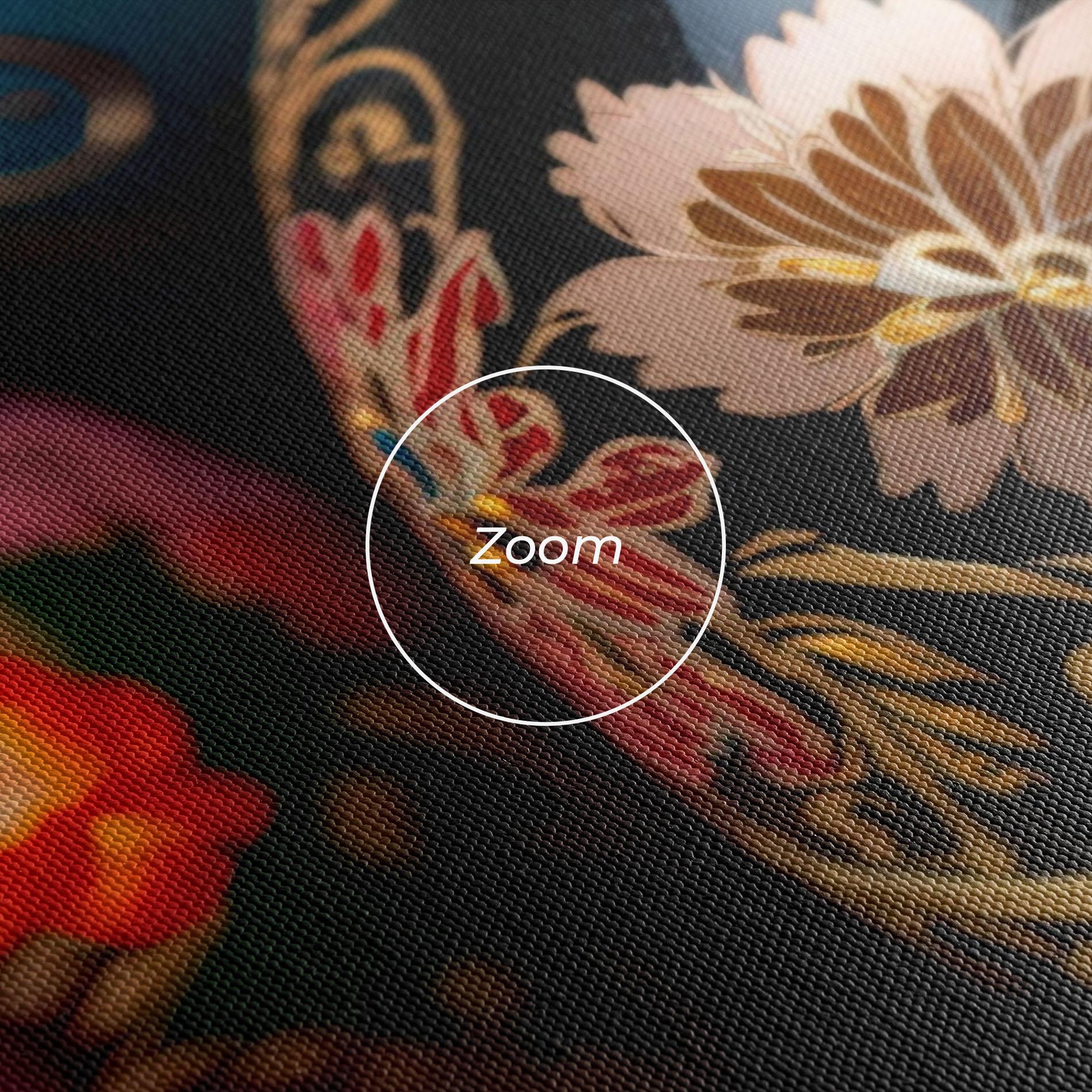 Leinwandbild Close Up Painted Eggs mockup 3