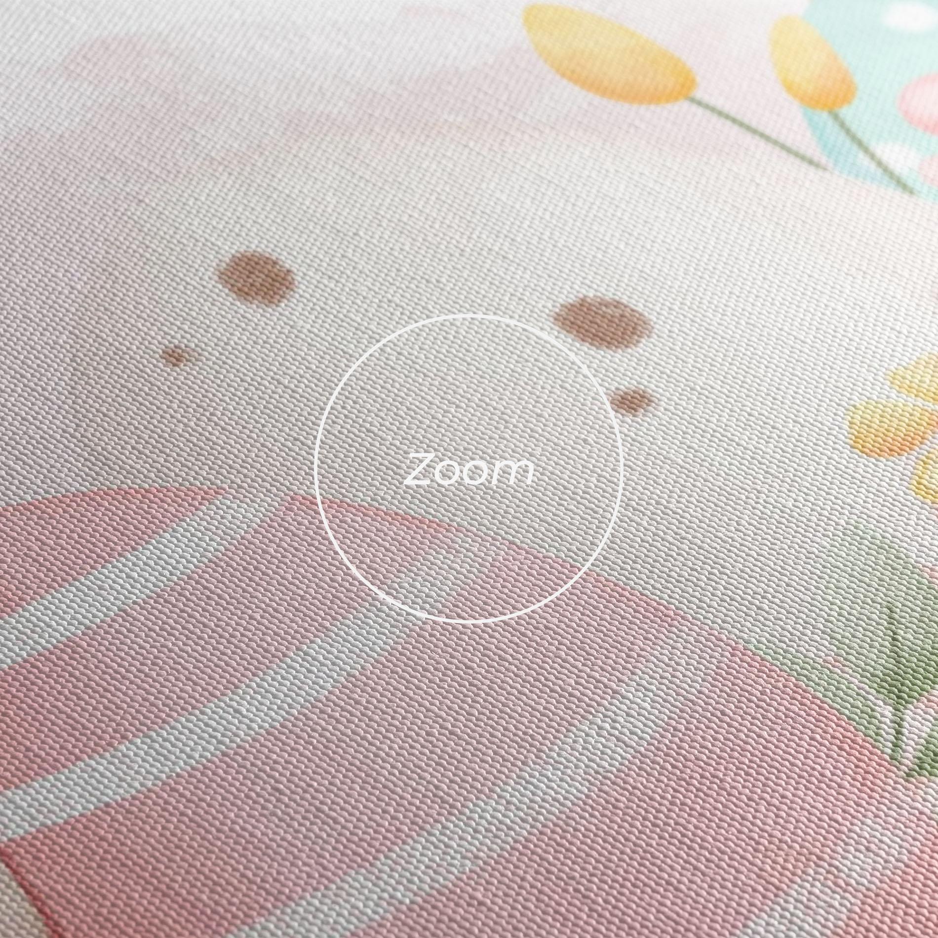 Leinwandbild Cute Bunny Art mockup 3