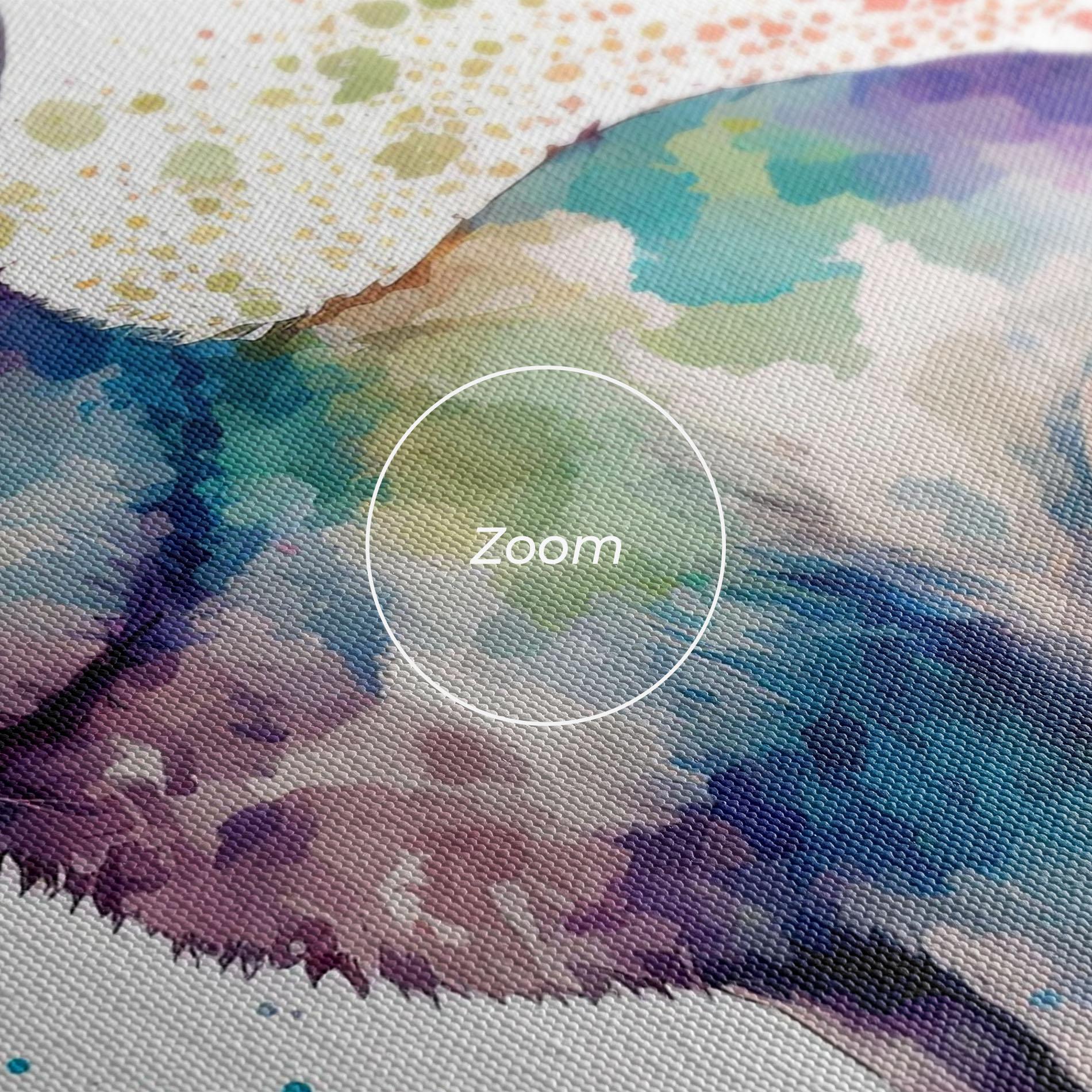 Leinwandbild Easter Bunny Watercolor mockup 3