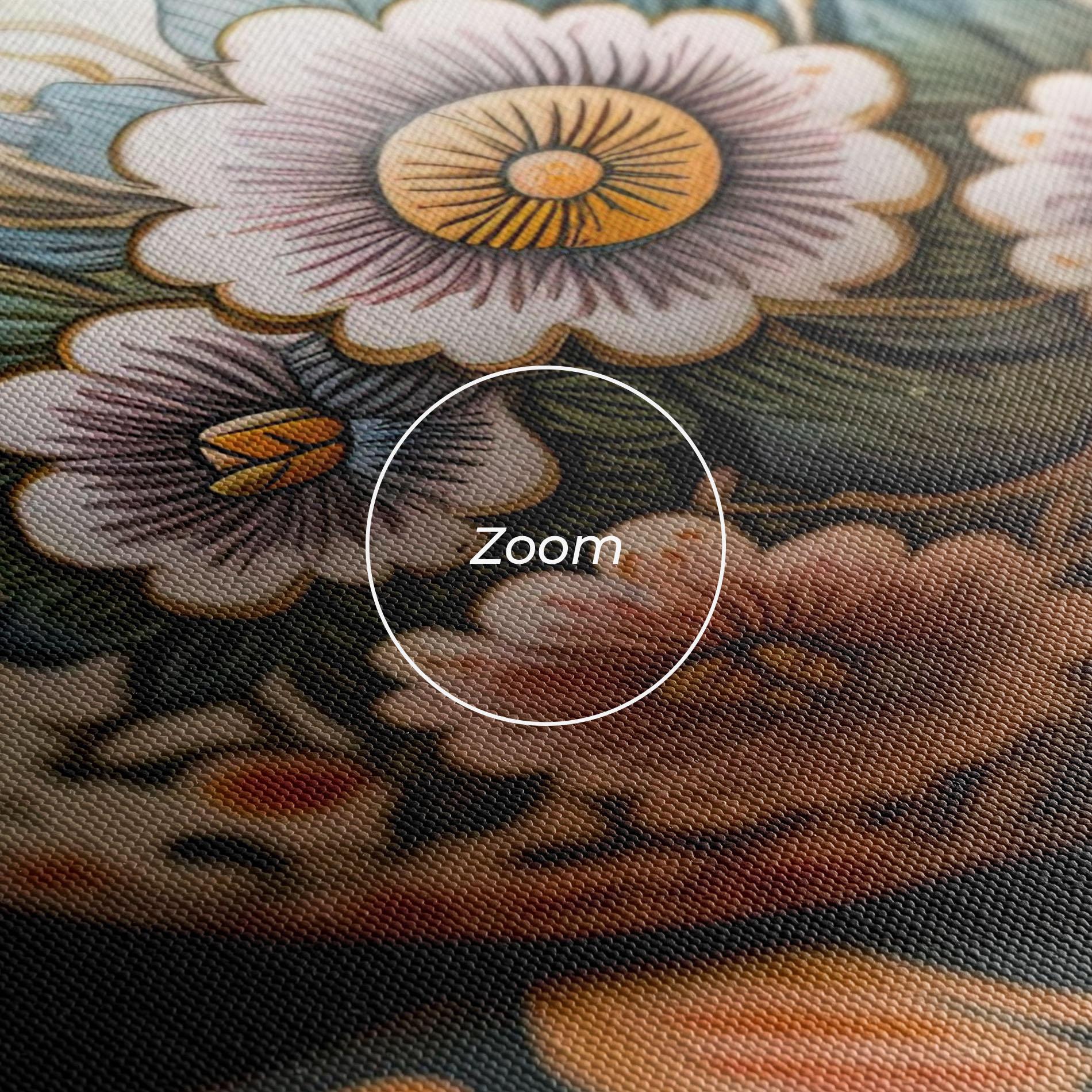 Leinwandbild Floral Painted Eggs mockup 3