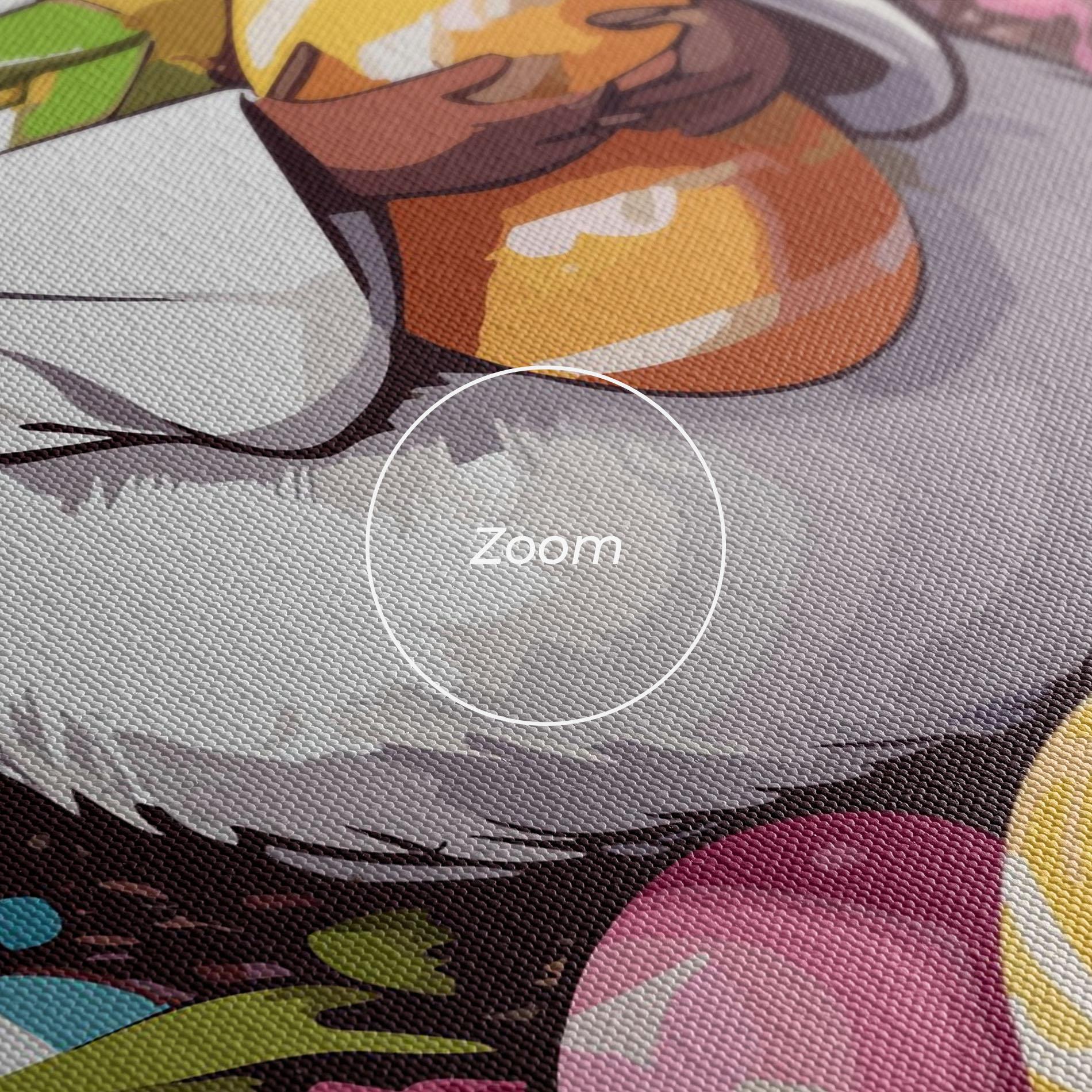 Leinwandbild White Easter Bunny mockup 3