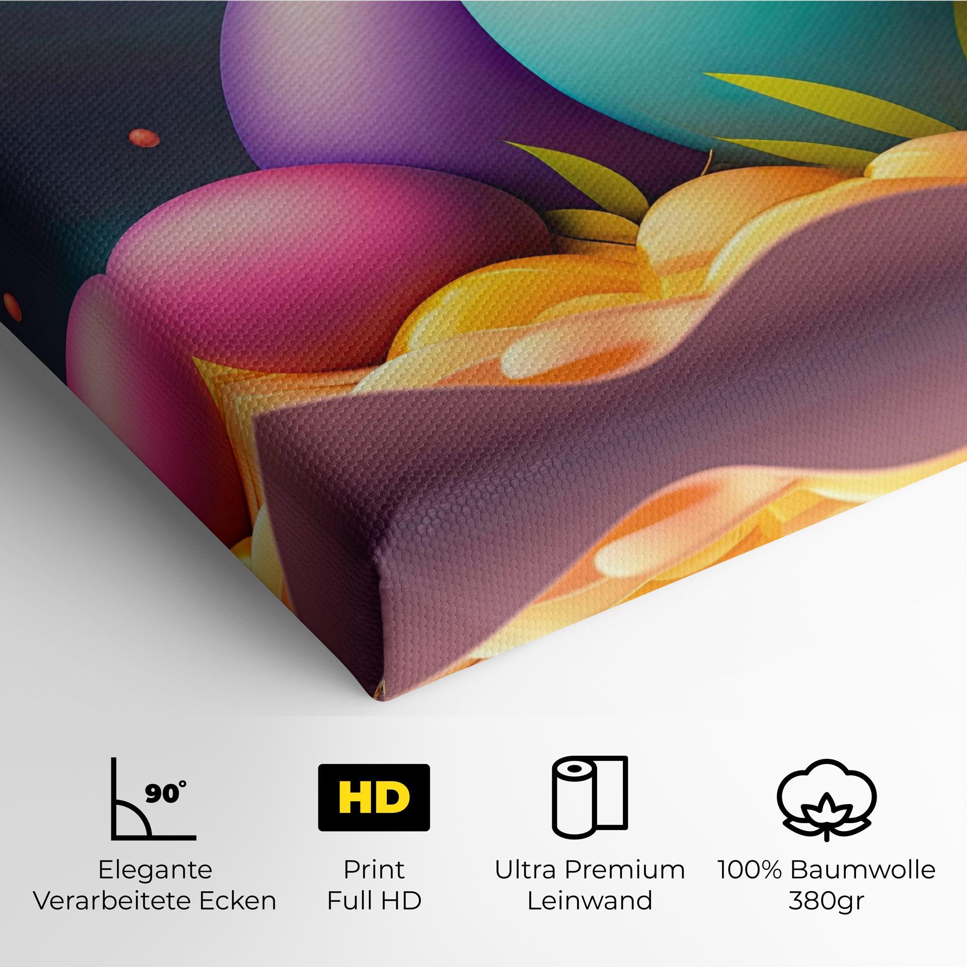 Leinwandbild Big Blue Easter Egg mockup 4