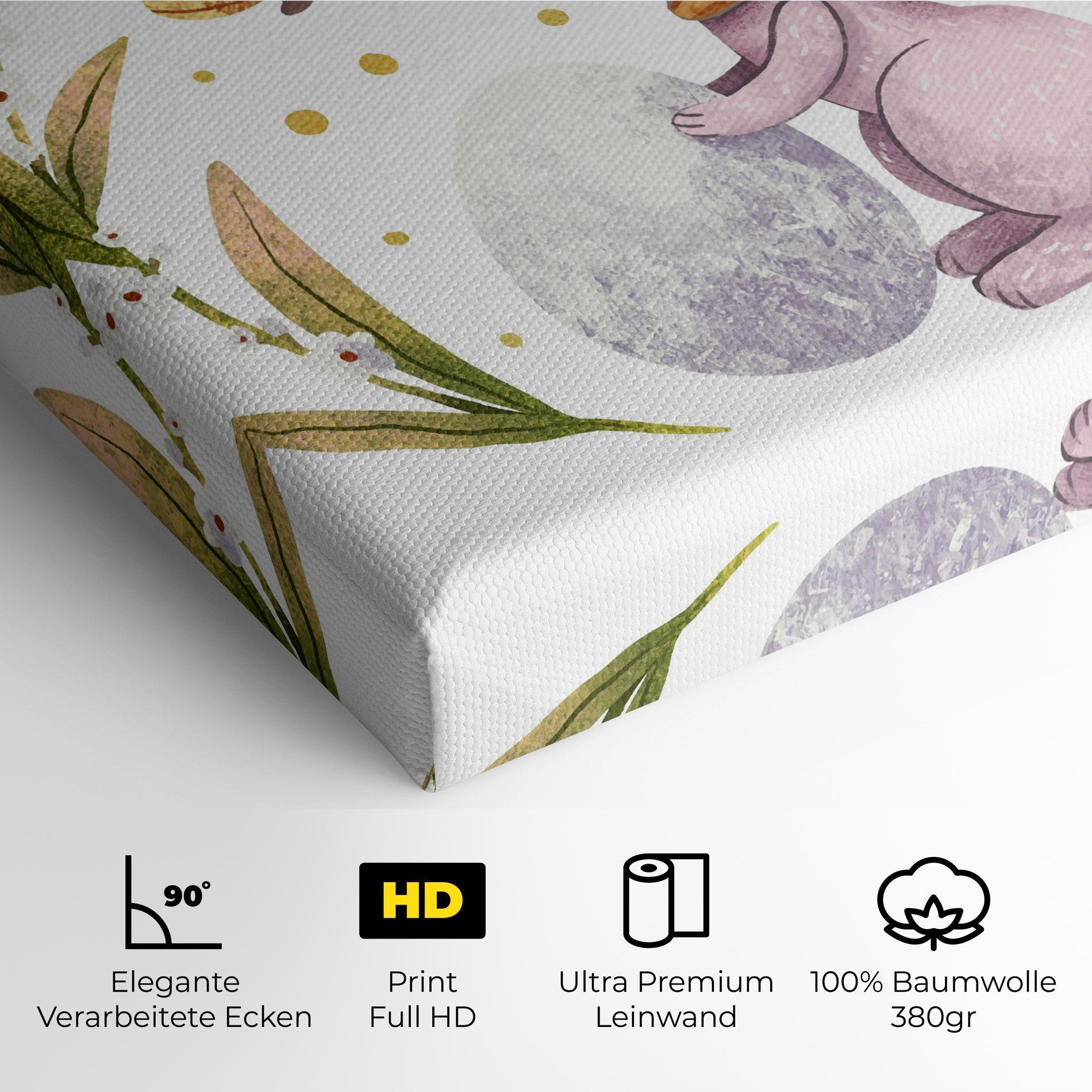 Leinwandbild Easter Pink Bunny mockup 4