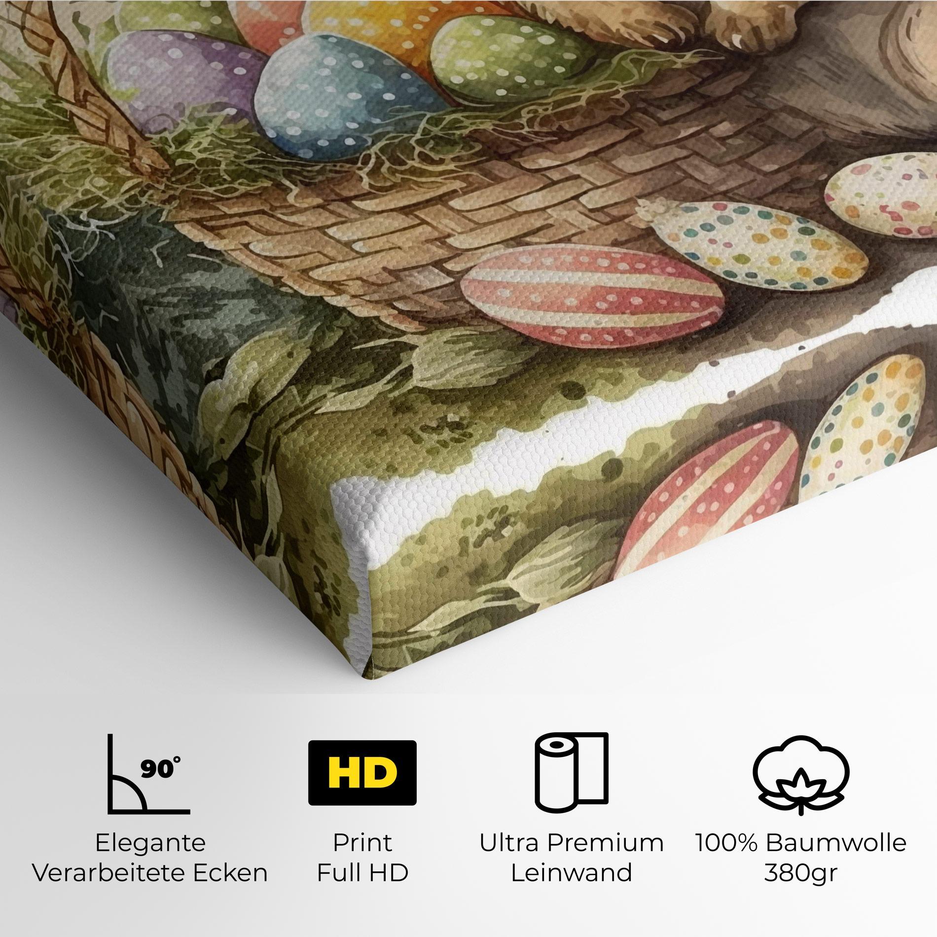 Leinwandbild Eggs Baby Bunny mockup 4