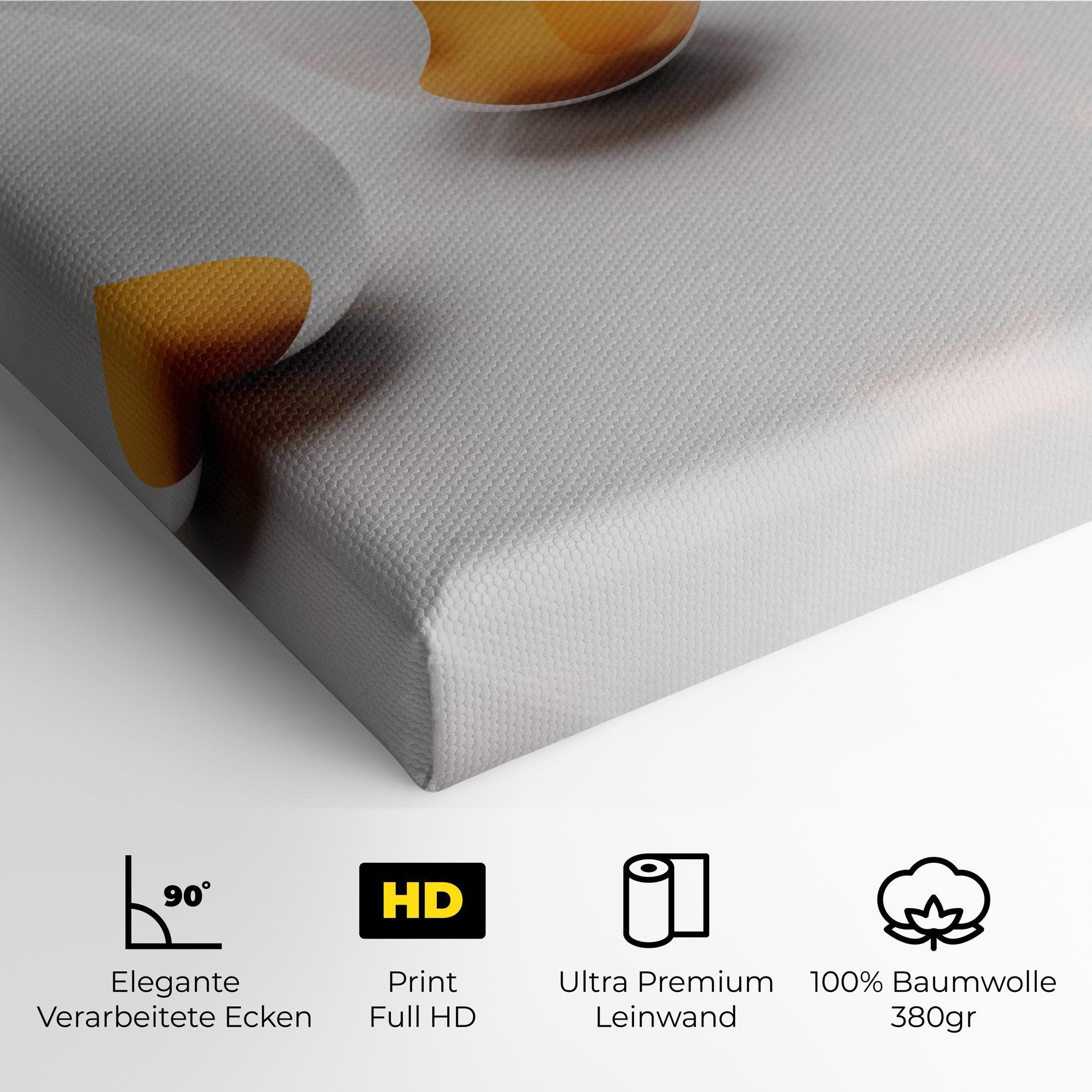 Leinwandbild Elegant Easter Eggs mockup 4