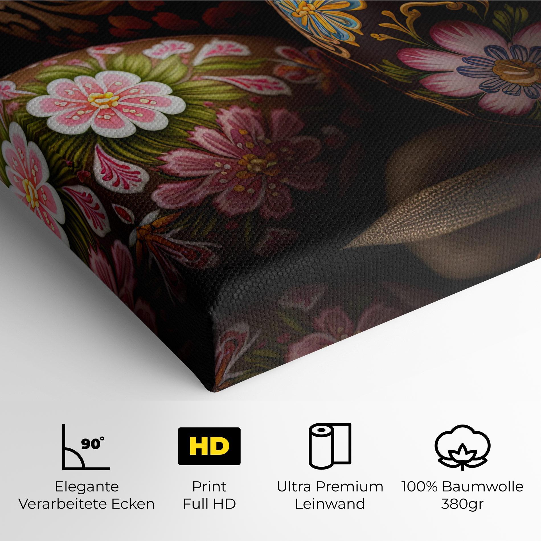 Leinwandbild Pretty Painted Eggs mockup 4