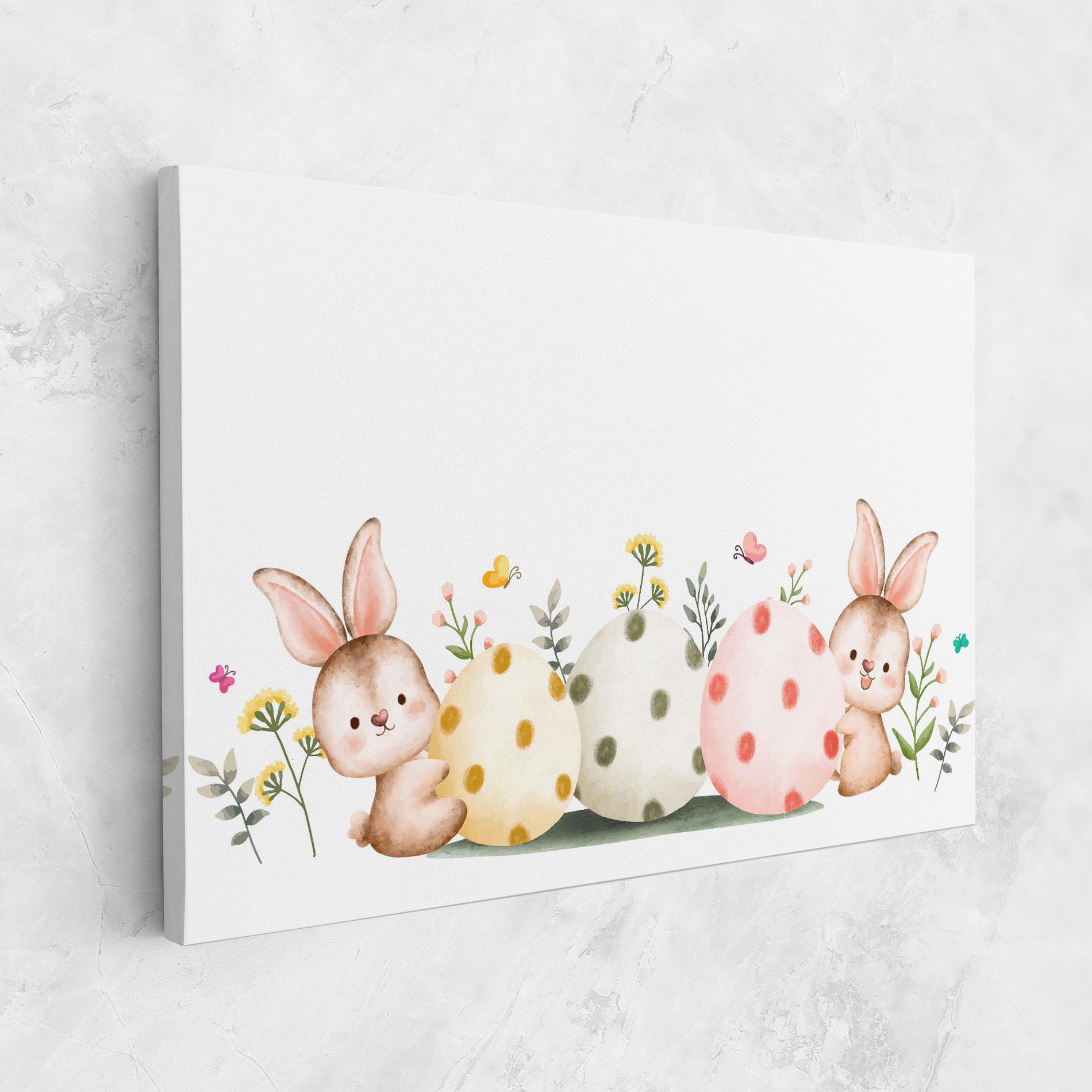 Leinwandbild Butterfly Rabbit mockup 1
