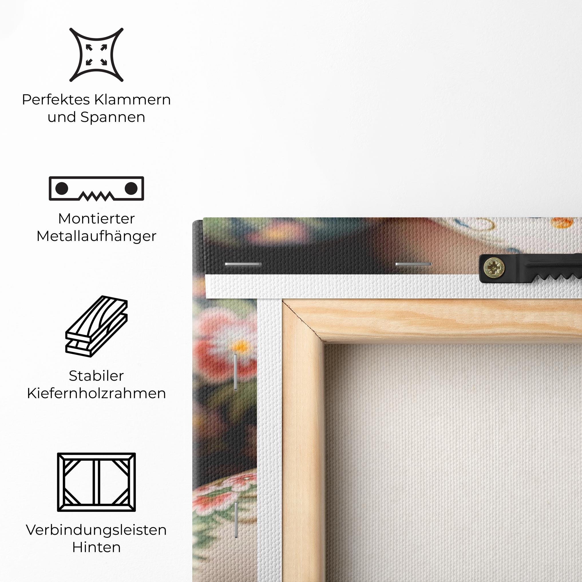 Leinwandbild Floral Painted Eggs mockup 5