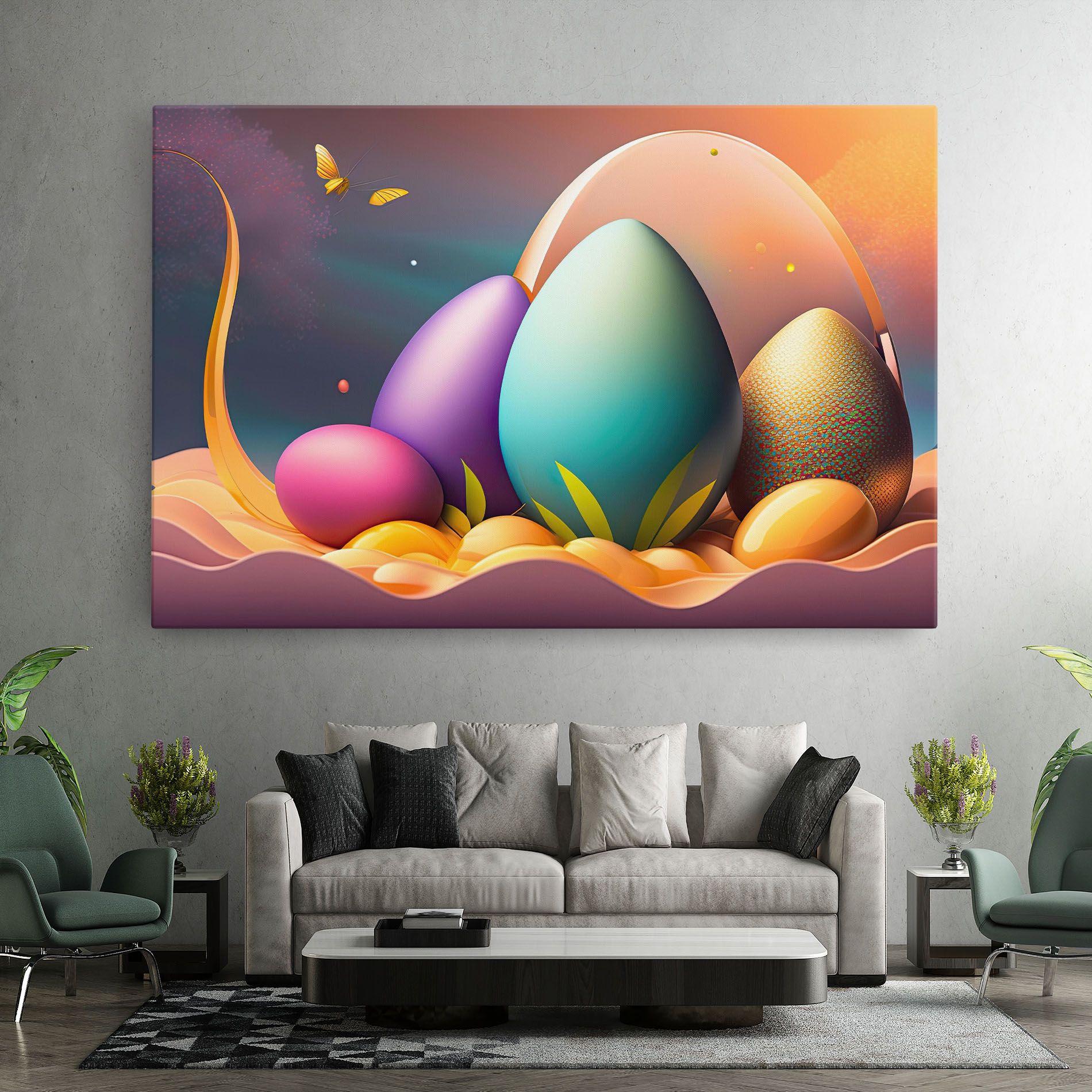 Big Blue Easter Egg mockup 7