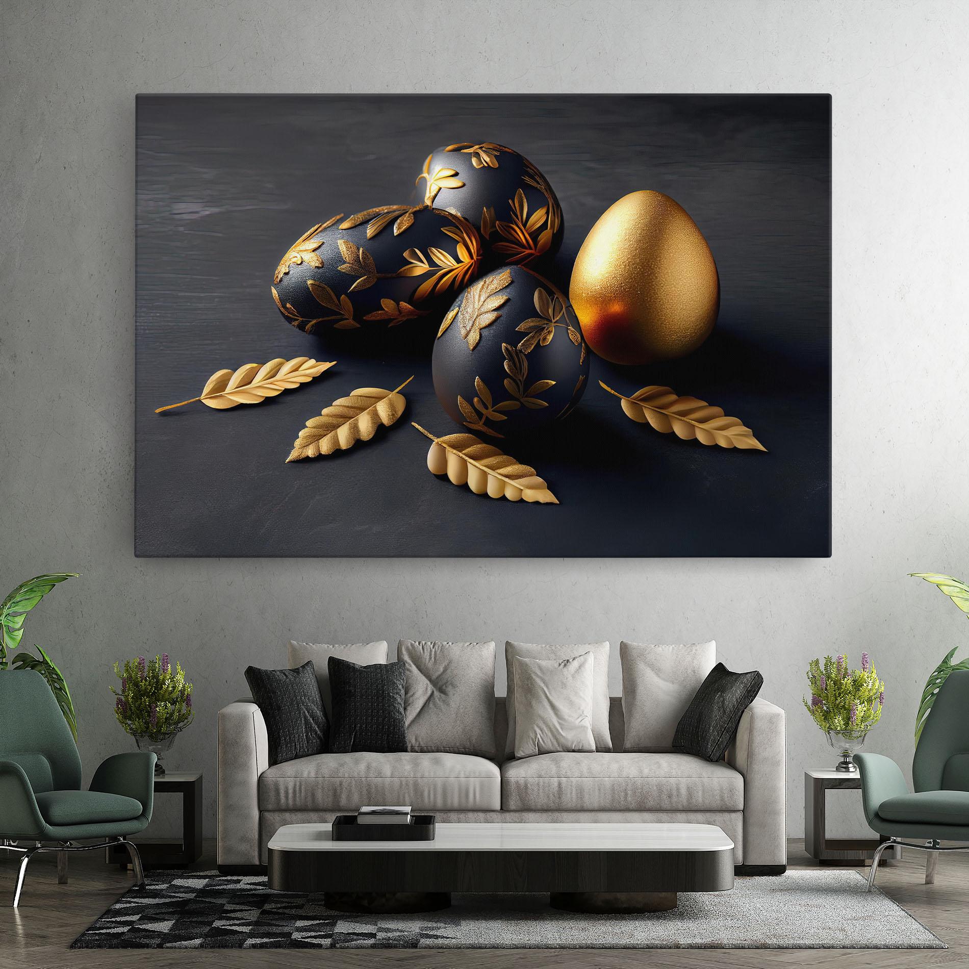 Leinwandbild Black Gold Egs mockup 7