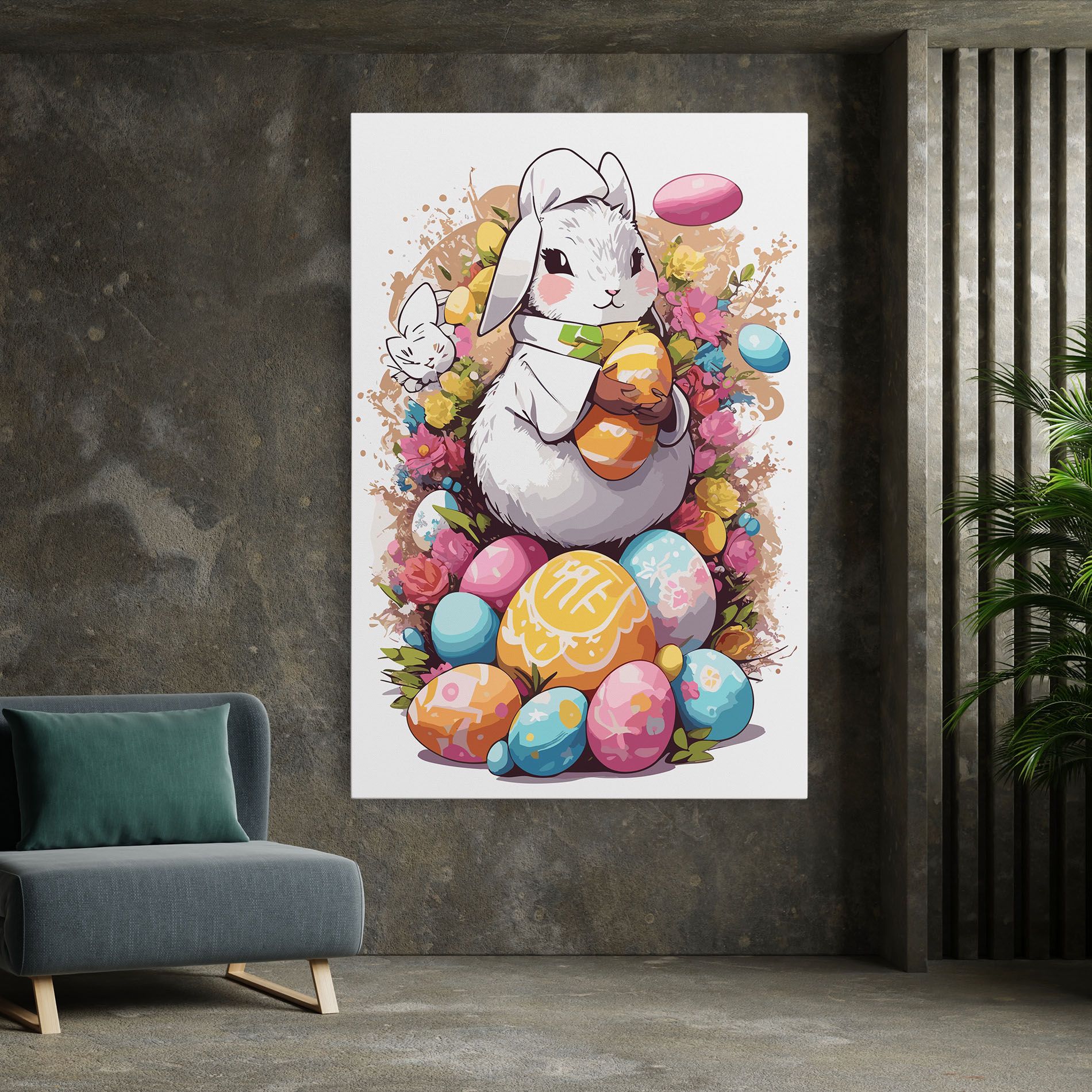 White Easter Bunny mockup 7