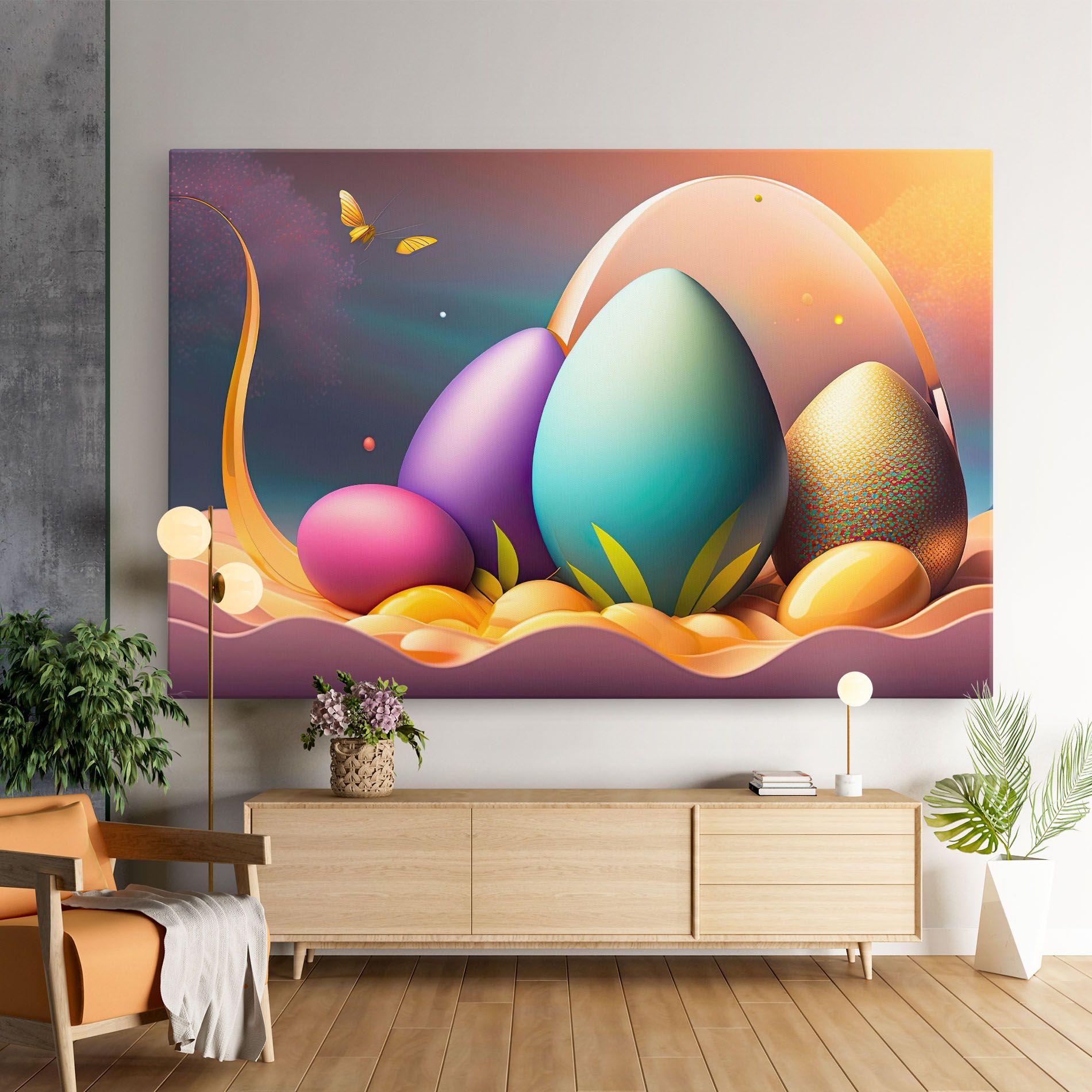 Big Blue Easter Egg mockup 9