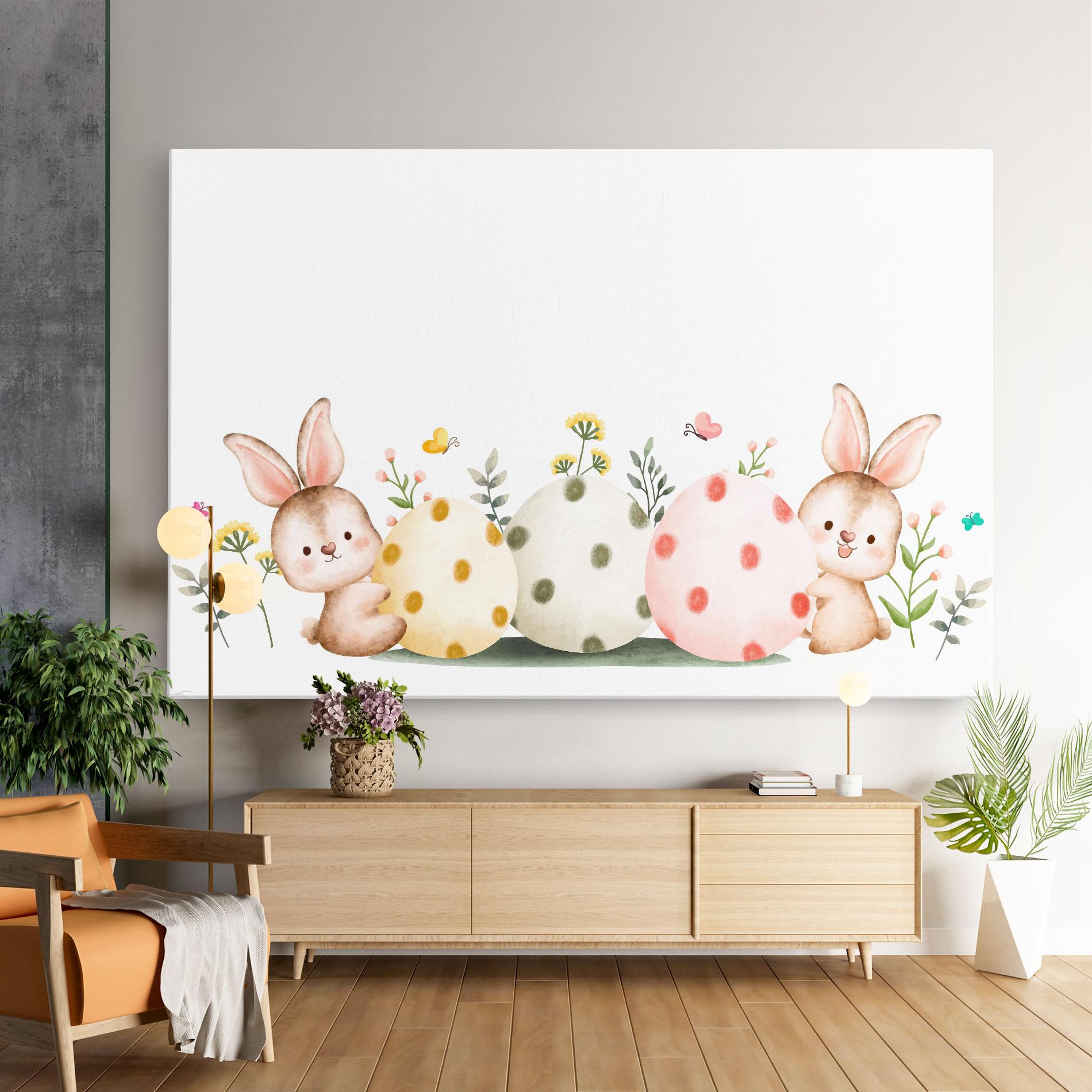 Leinwandbild Butterfly Rabbit mockup 9