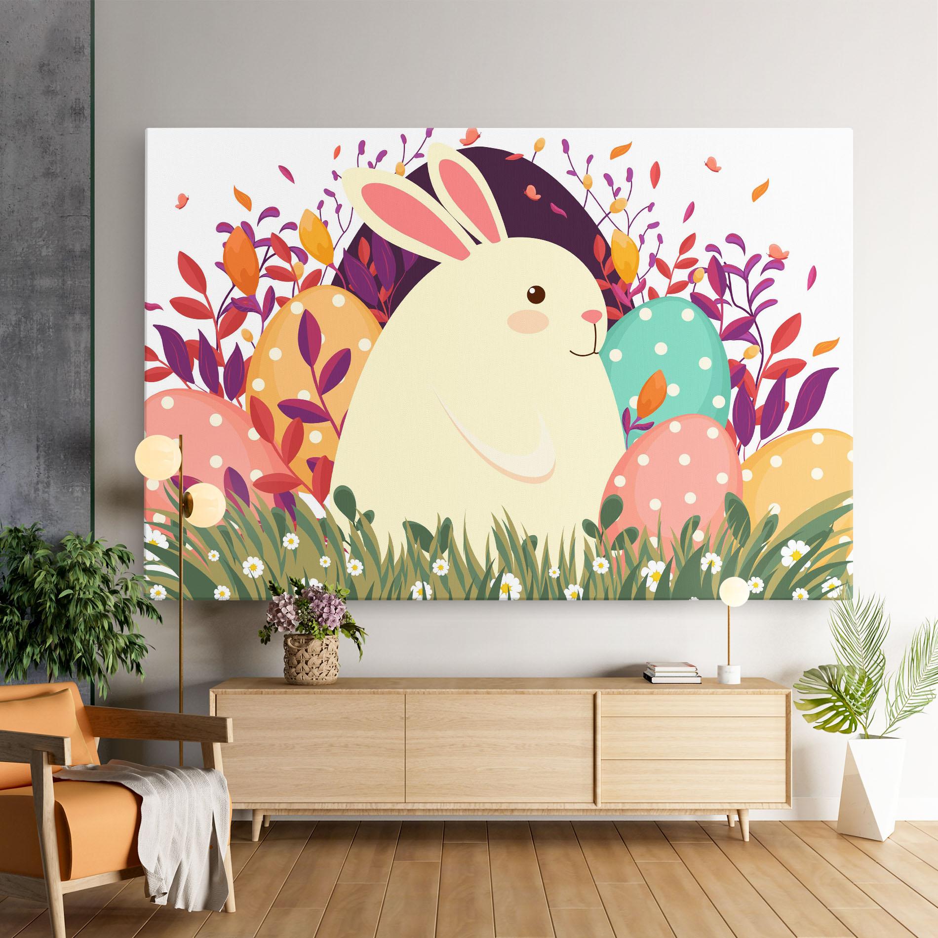 Leinwandbild Friendly Bunny mockup 9
