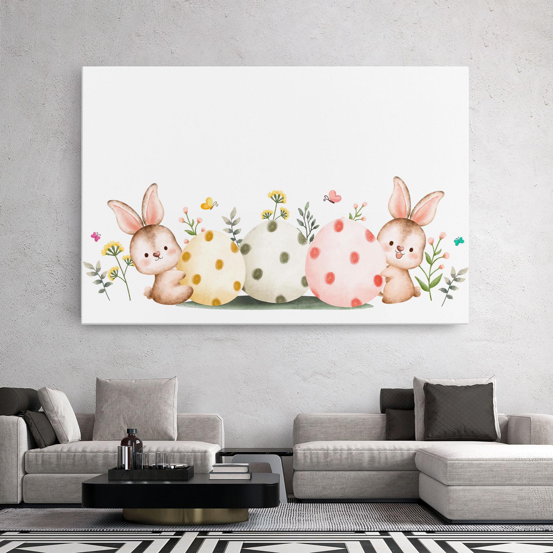 Leinwandbild Butterfly Rabbit mockup 2
