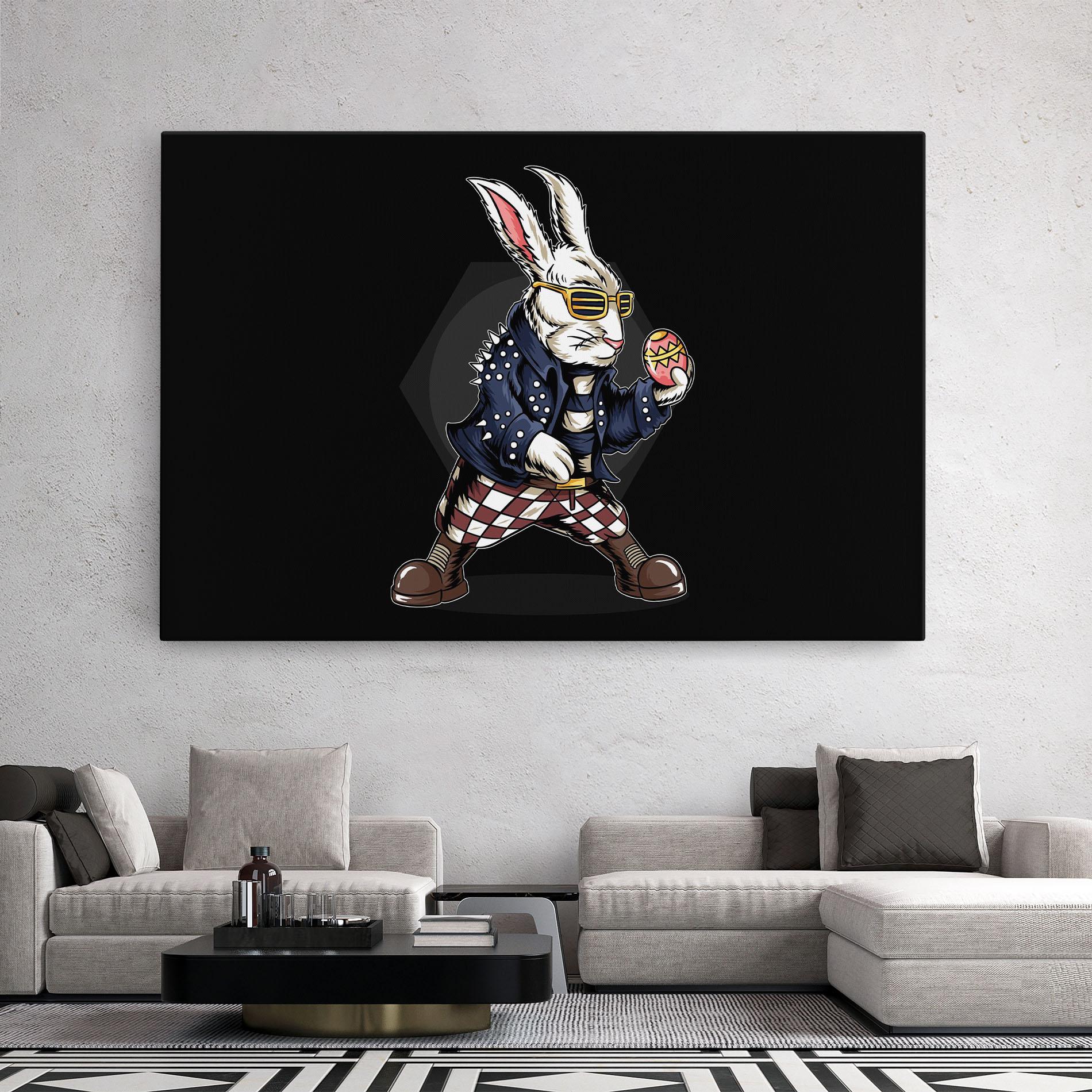Leinwandbild Rabbit Rock mockup 2