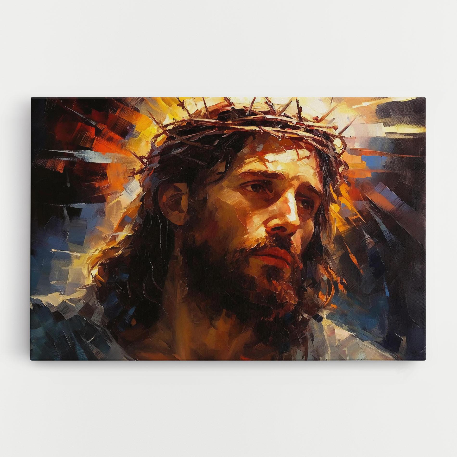 Leinwandbild Jesus Crown mockup 0