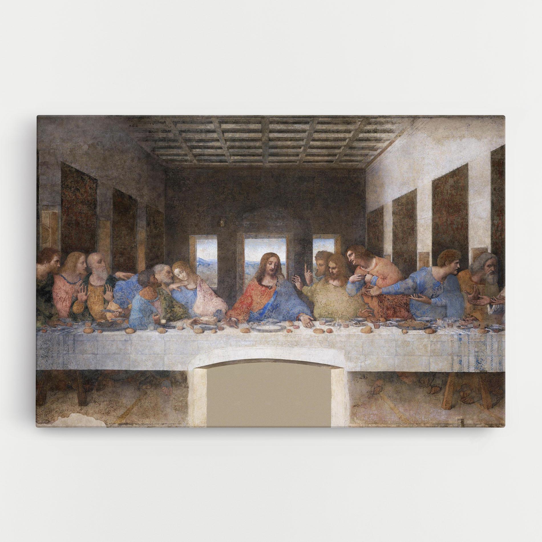 Leinwandbild Jesus Eating mockup 0