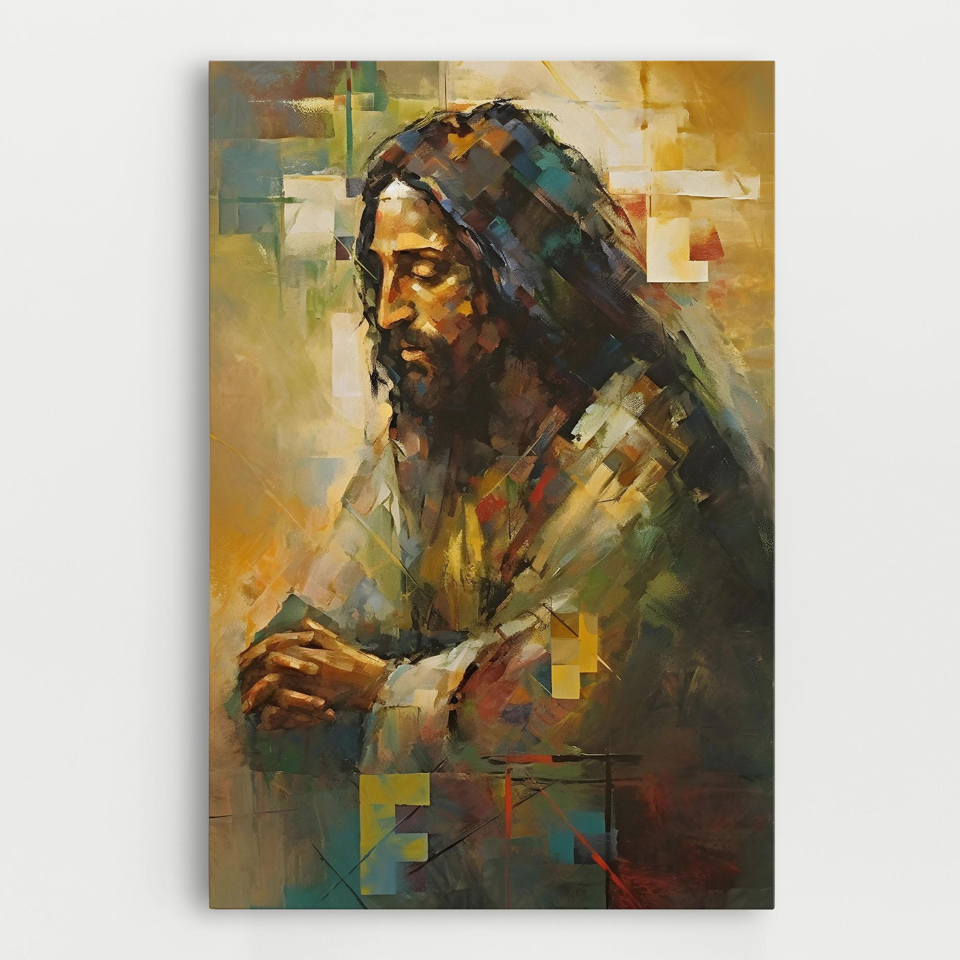 Leinwandbild Christ Painting Art mockup 0