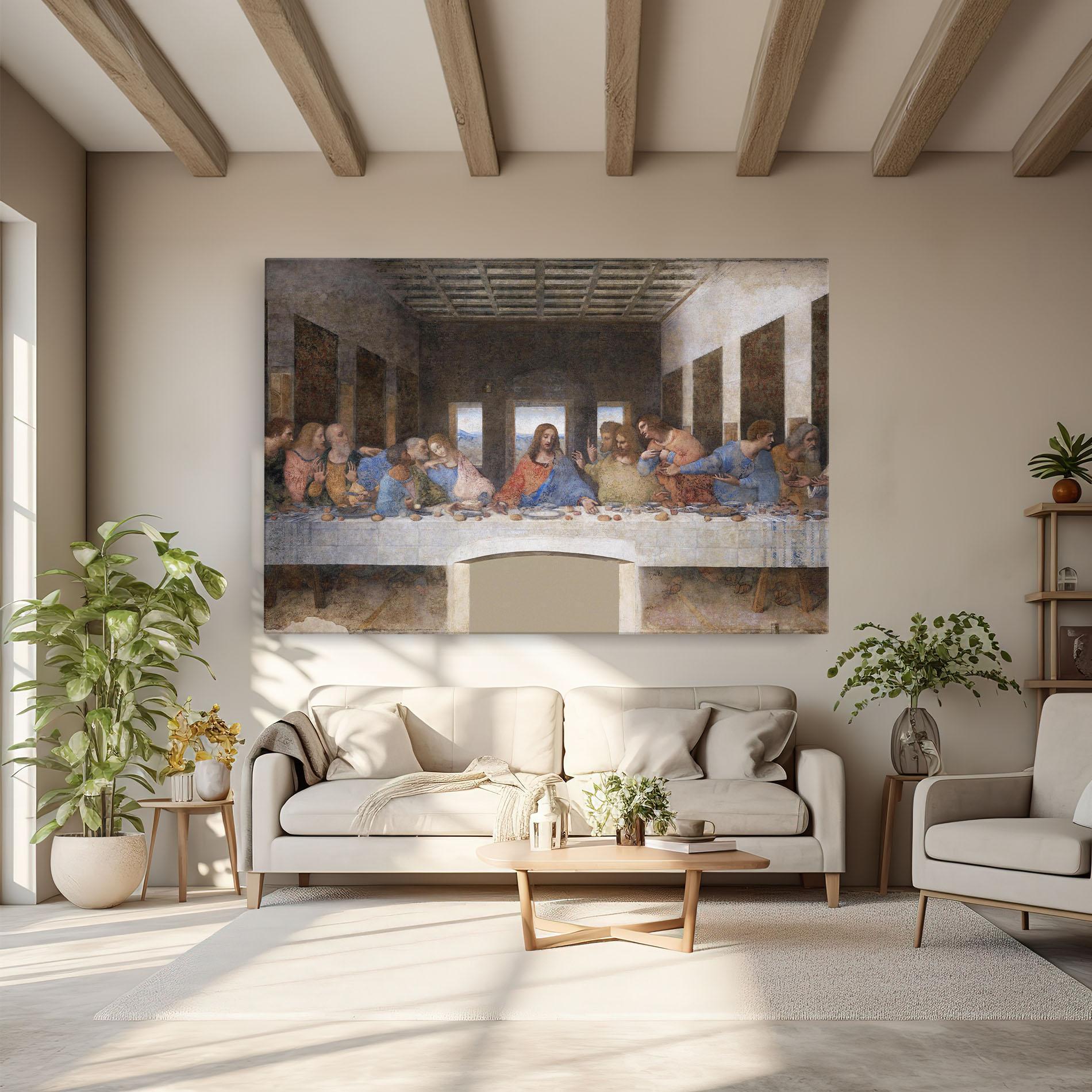 Leinwandbild Jesus Eating mockup 6