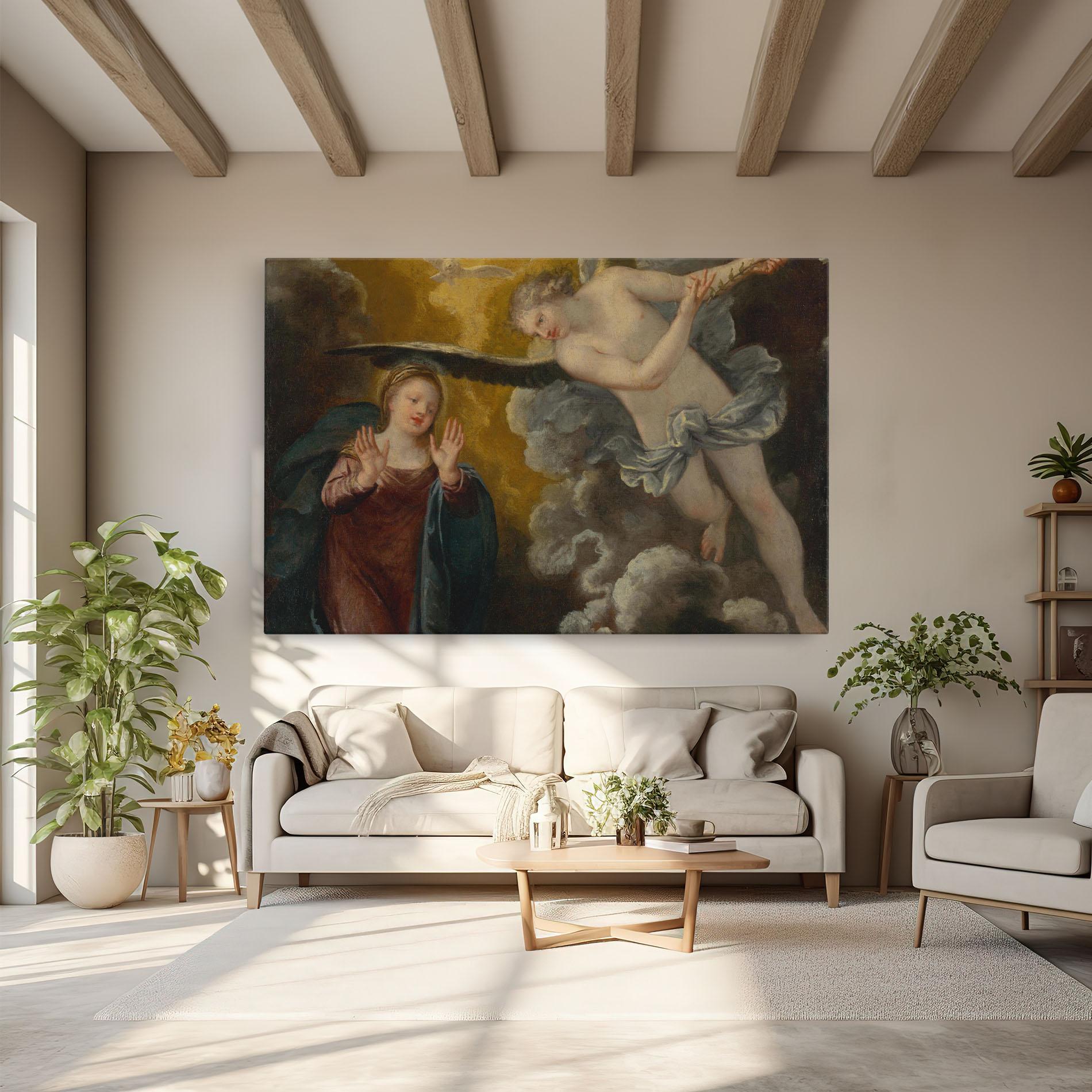 Leinwandbild Religious Angel mockup 6