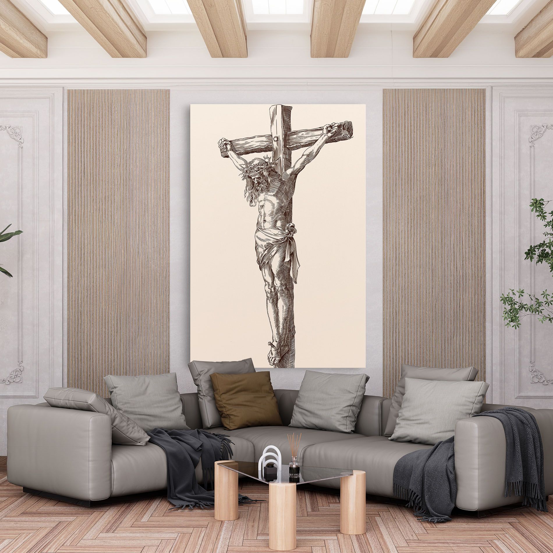 Brown Cross Jesus mockup 6