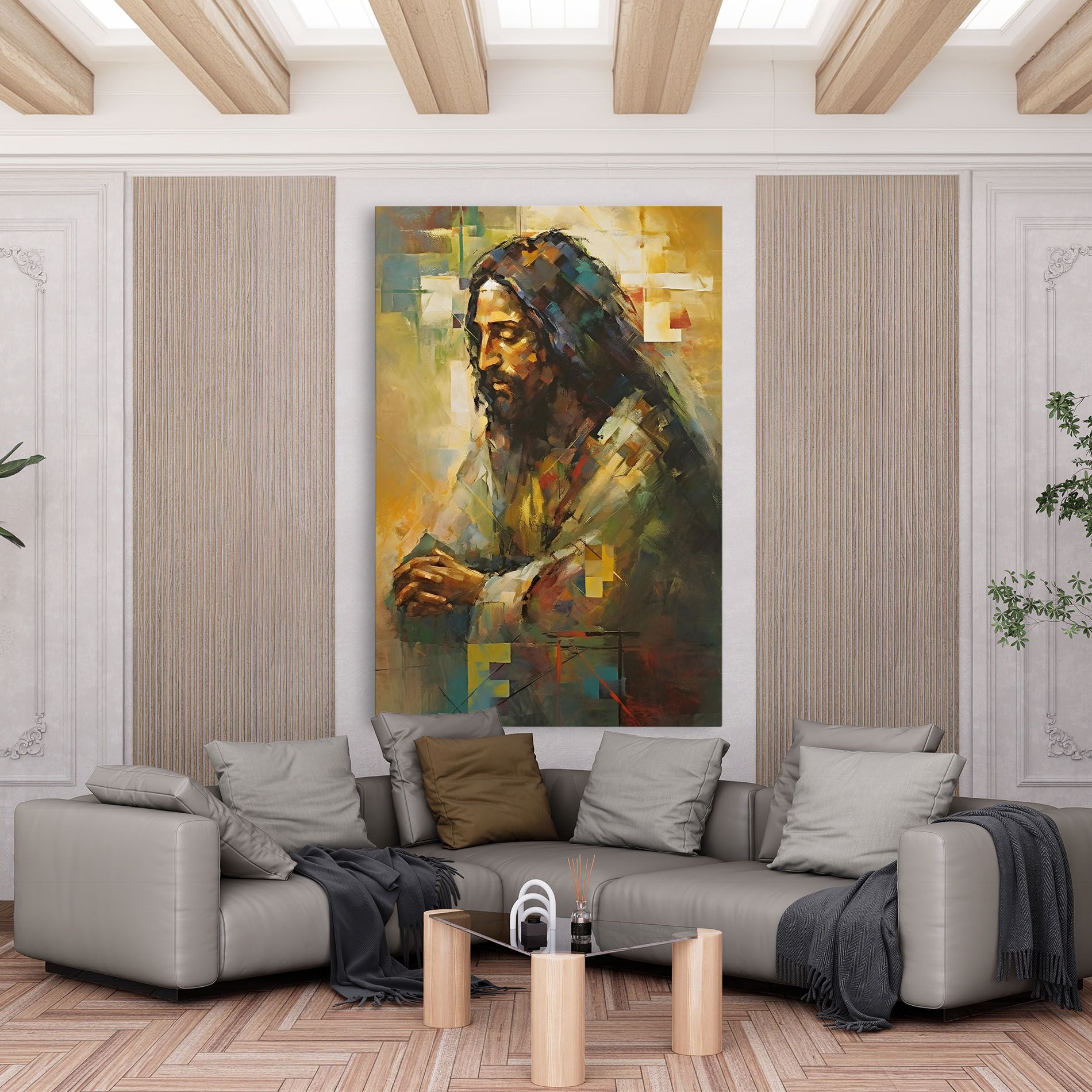 Christ Painting Art mockup 6