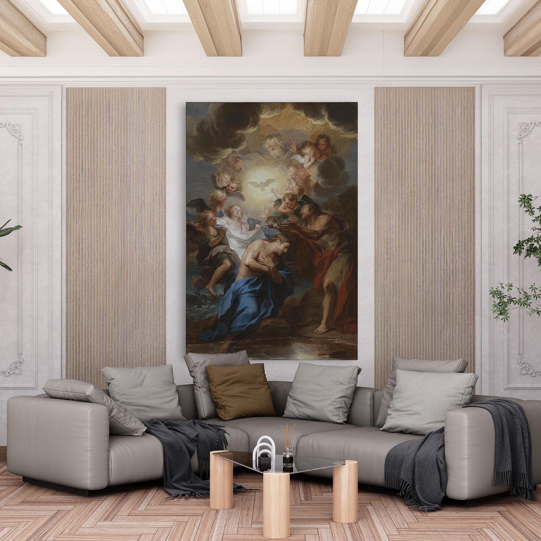 Leinwandbild Divine Yellow Light mockup 6