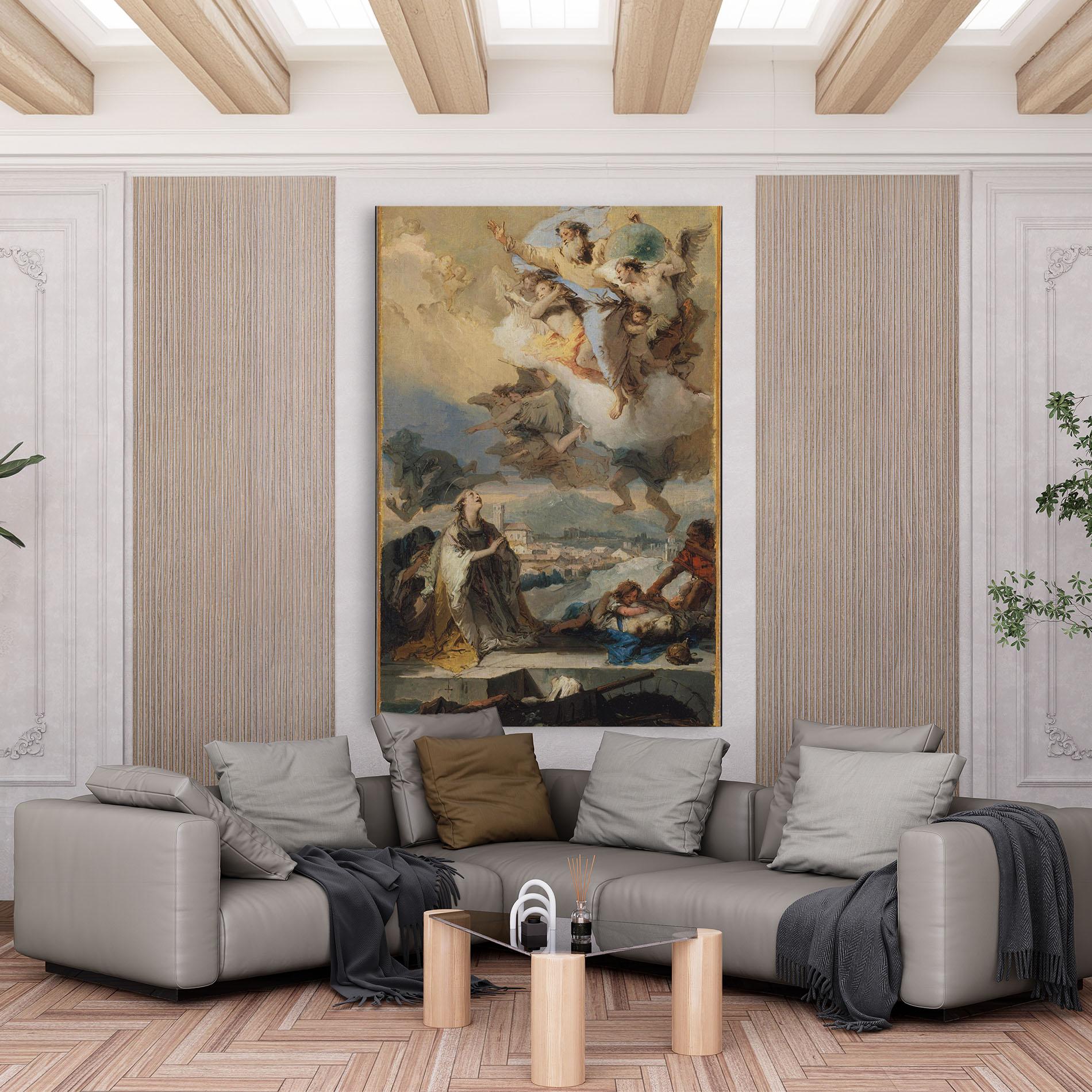 Leinwandbild Sky Angel Art mockup 6