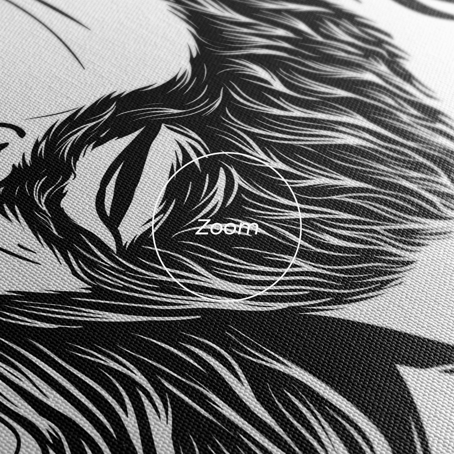 Leinwandbild Black White Jesus mockup 3