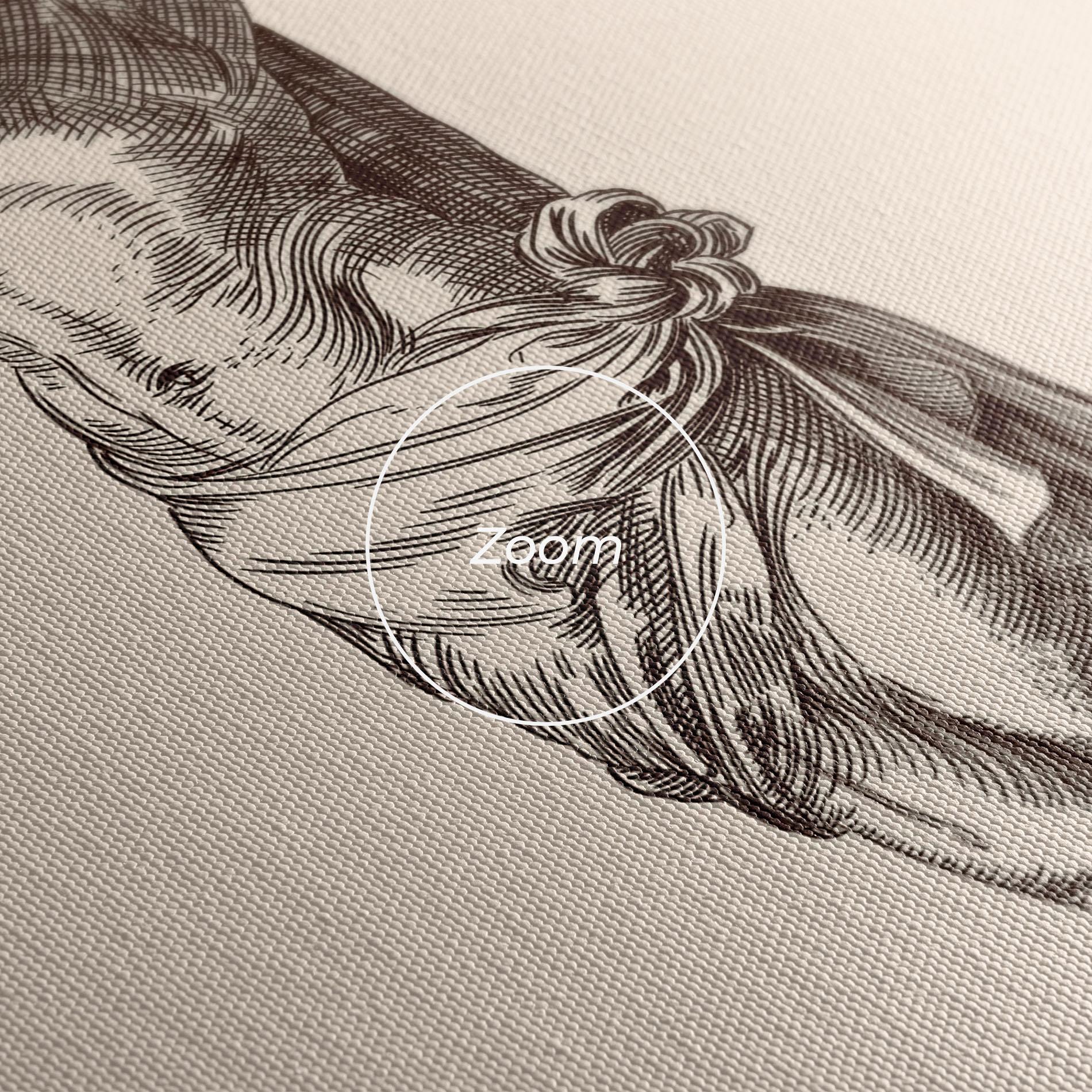 Leinwandbild Brown Cross Jesus mockup 3