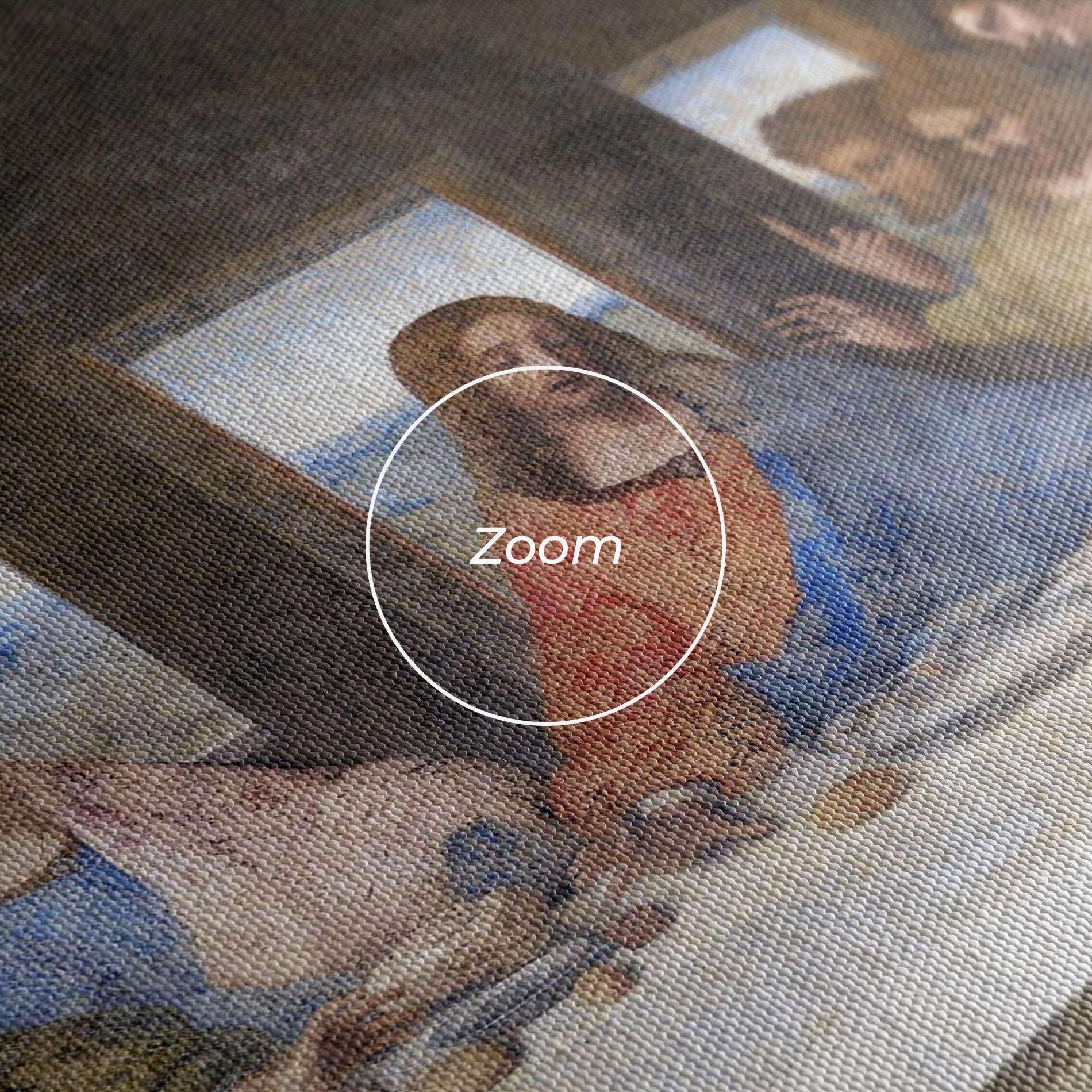 Leinwandbild Jesus Eating mockup 3