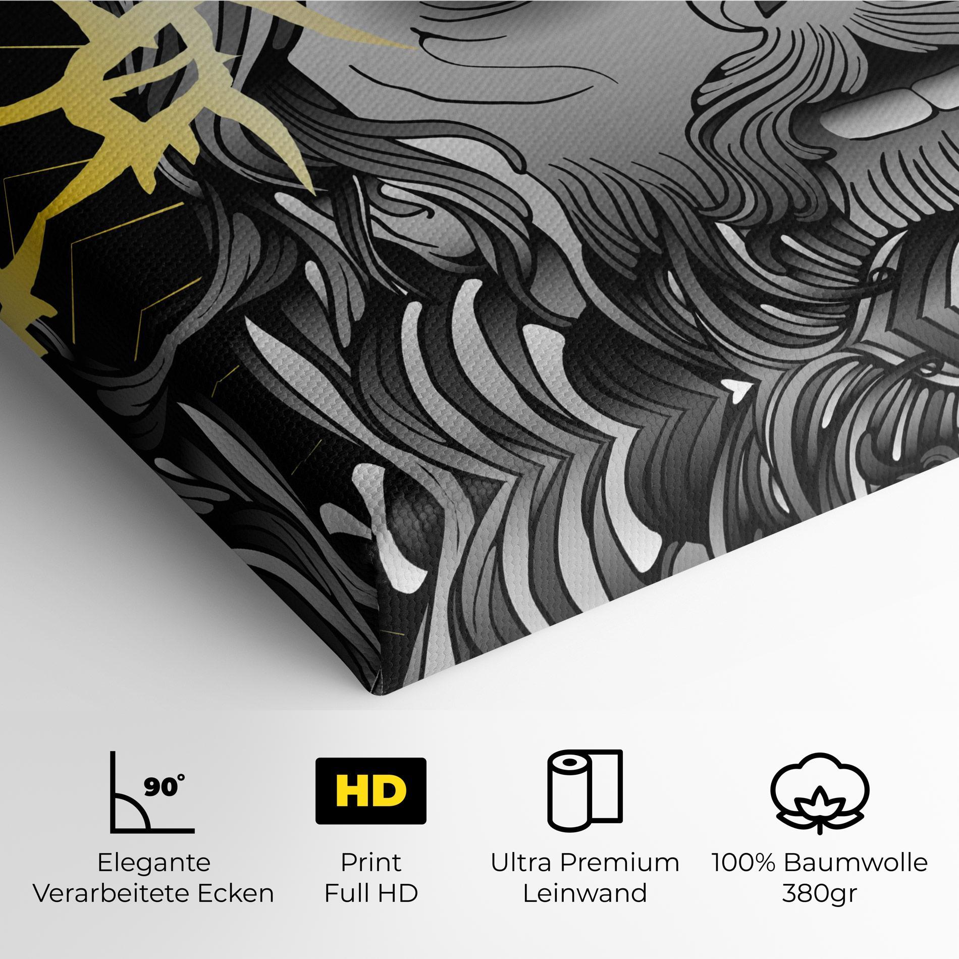 Leinwandbild Gold Christ mockup 4