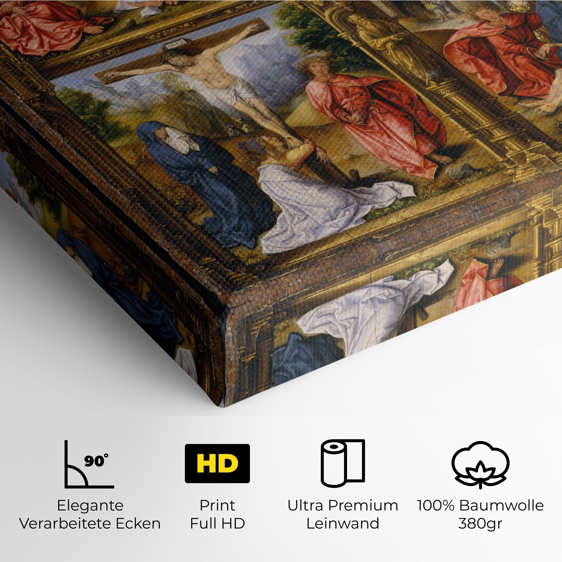 Leinwandbild Gold Window View mockup 4