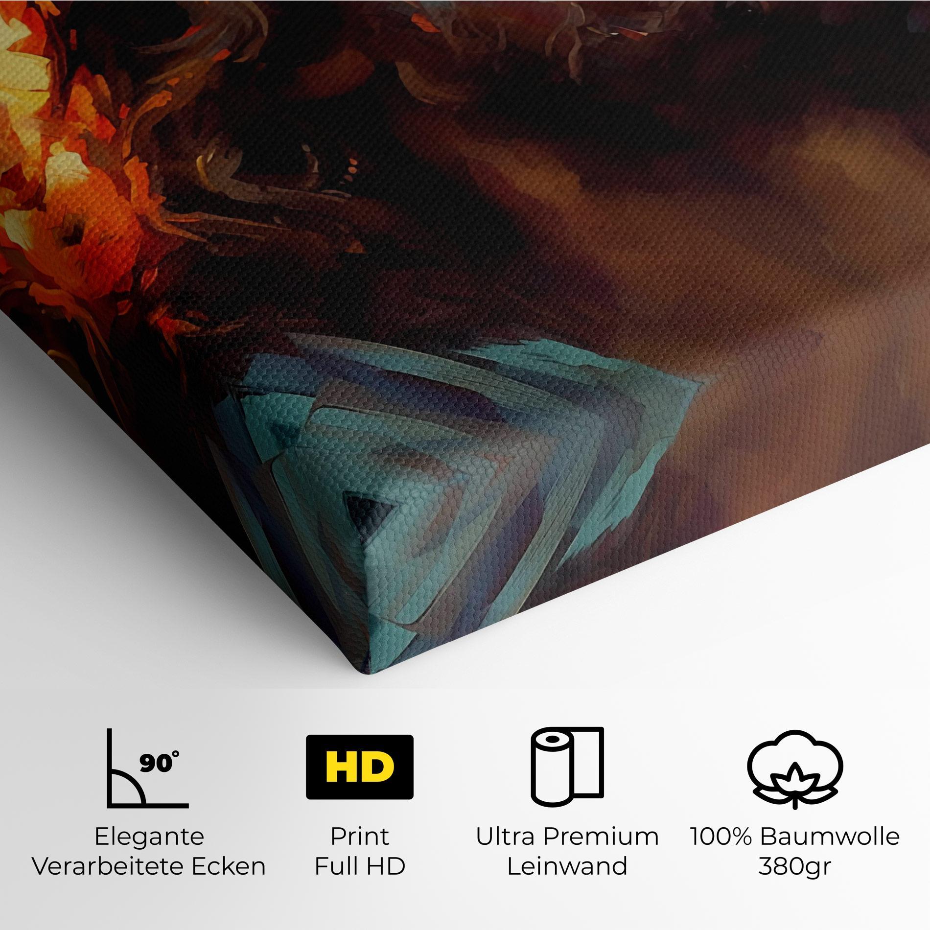 Leinwandbild Jesus Crown Light mockup 4