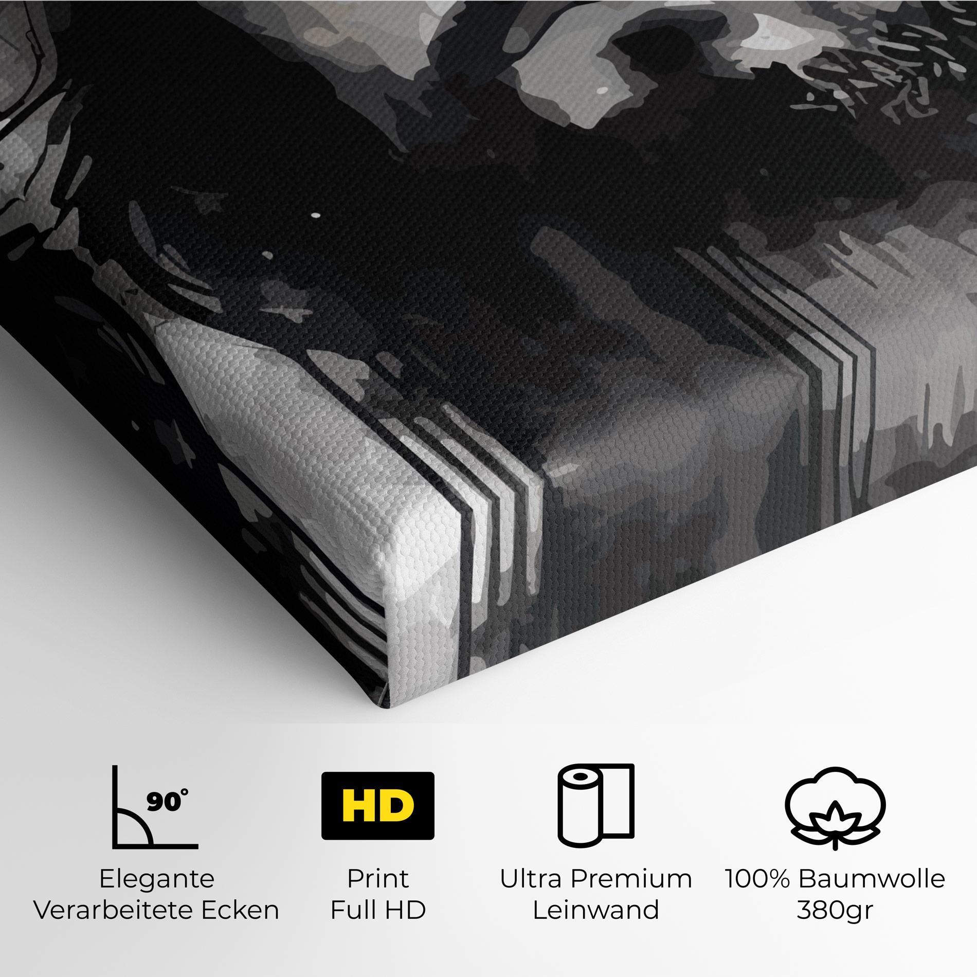 Leinwandbild Jesus Ink Art mockup 4