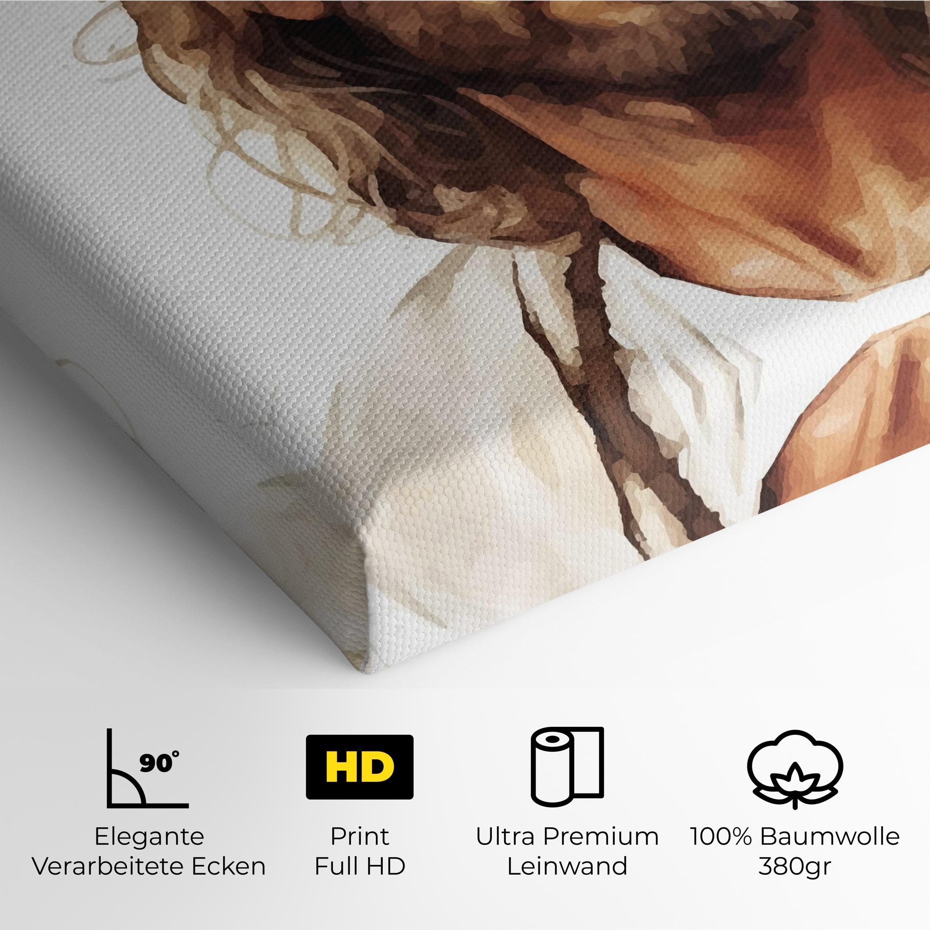 Leinwandbild Jesus Long Hair mockup 4
